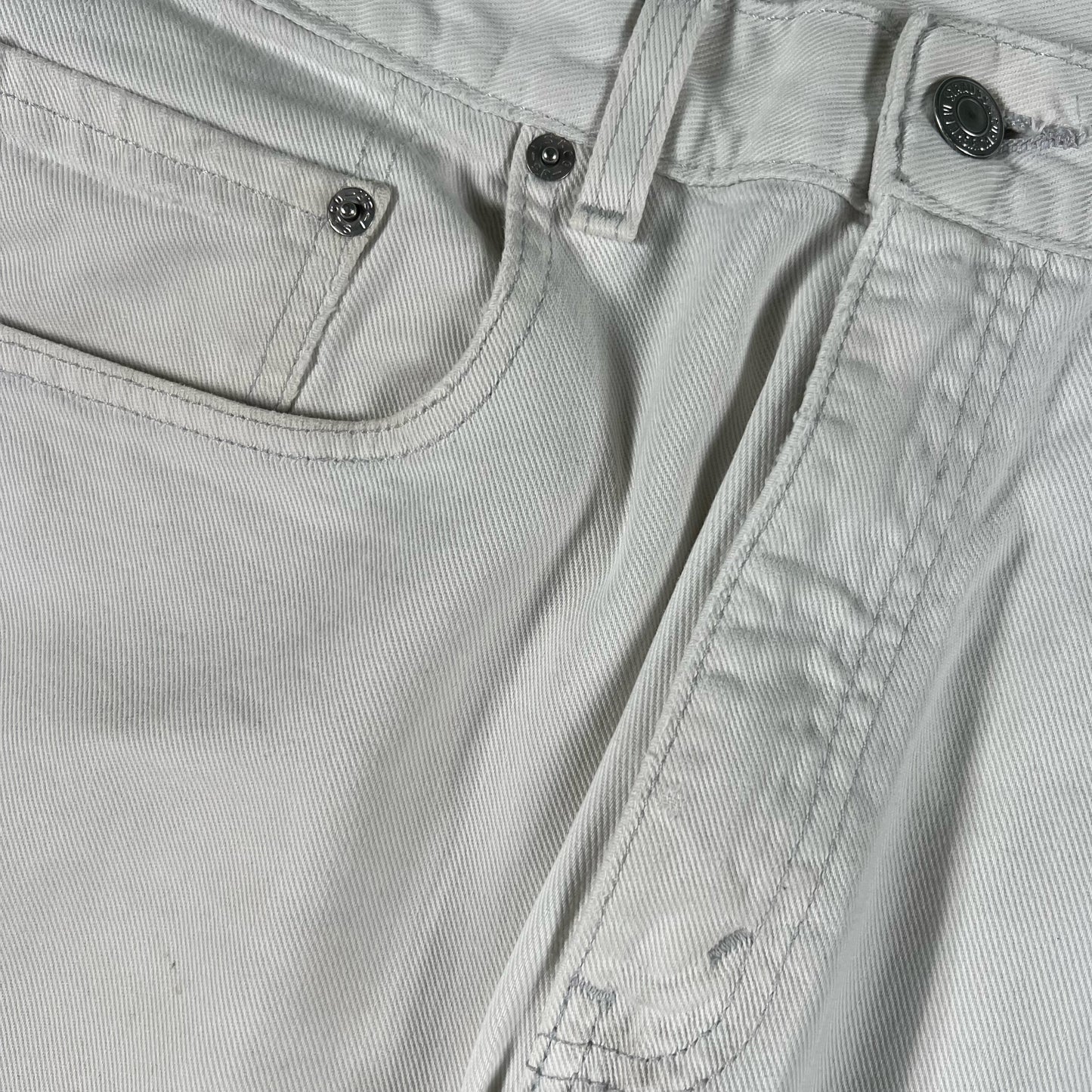 00s Levi's Paper Tag 569 White Denim- 31x32.5