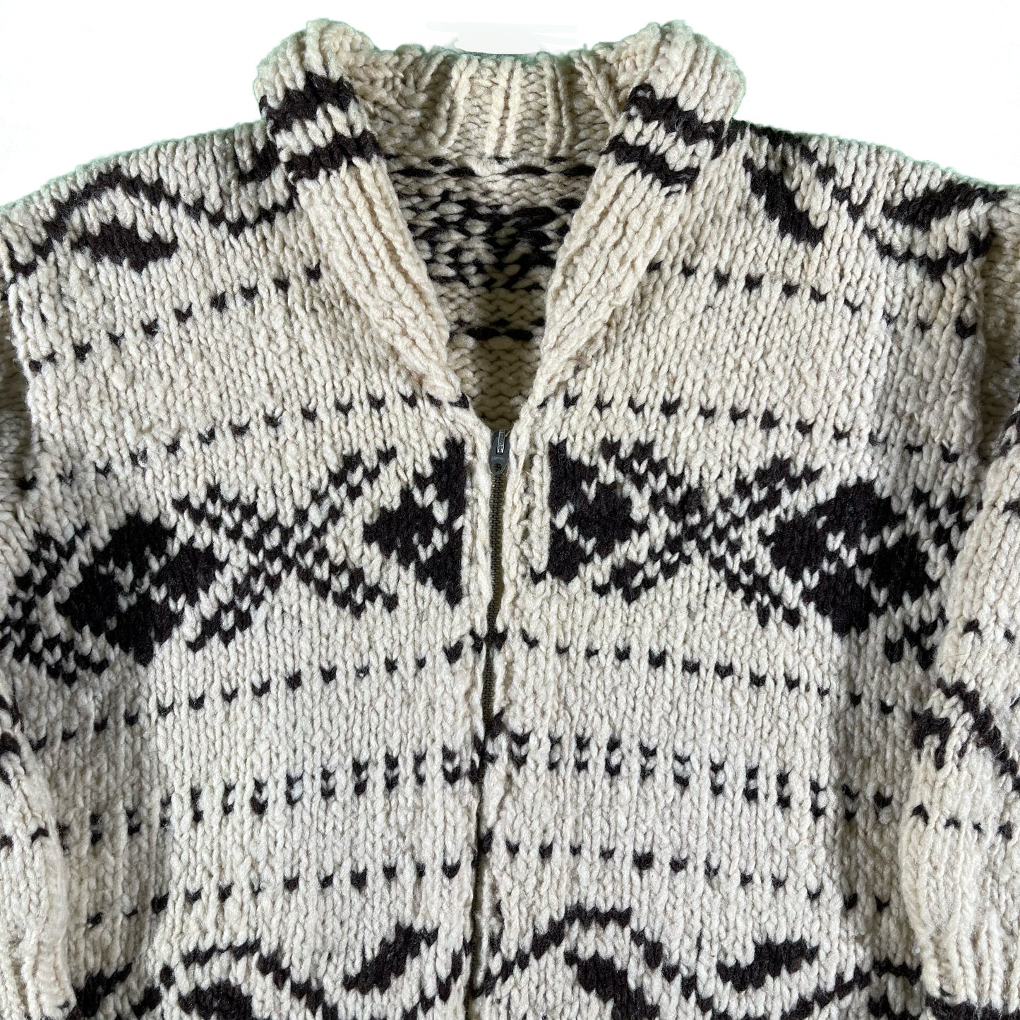 50s Handmade Cowichan Sweater- M
