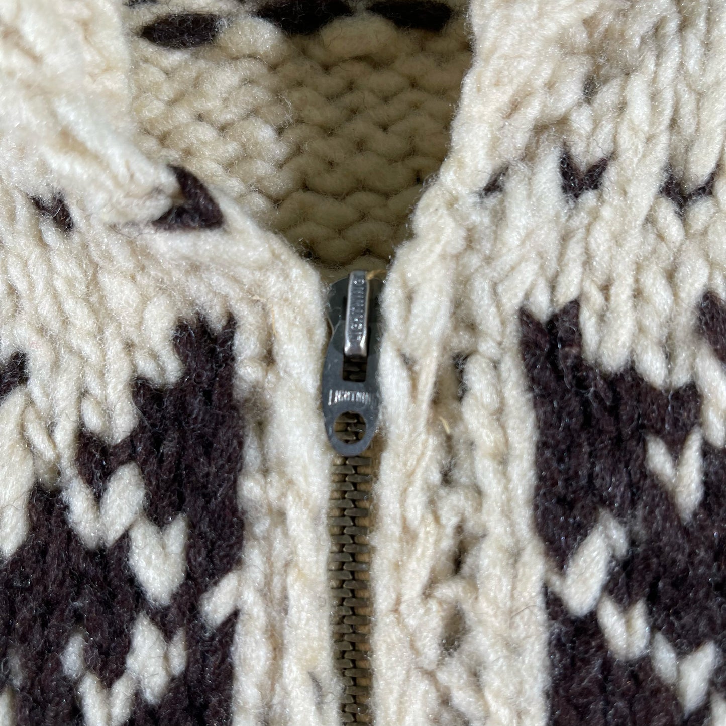 50s Handmade Cowichan Sweater- M