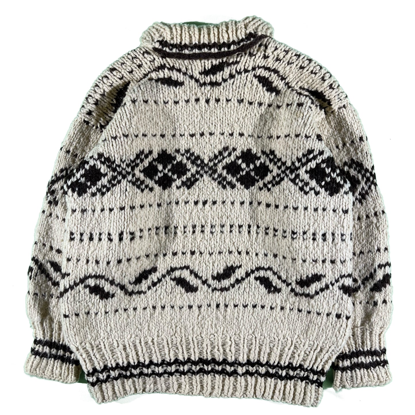 50s Handmade Cowichan Sweater- M