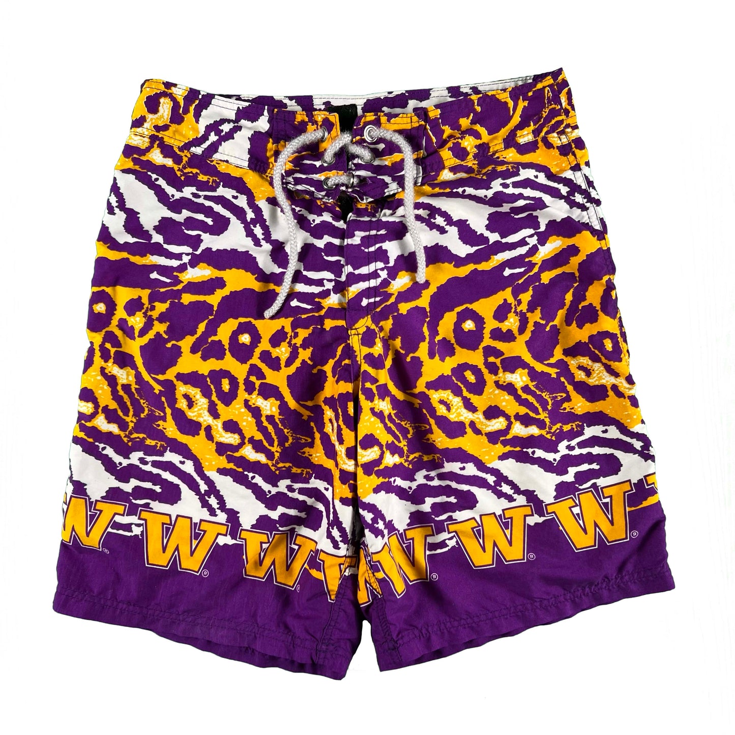 90s Washington Huskies Board Shorts- M