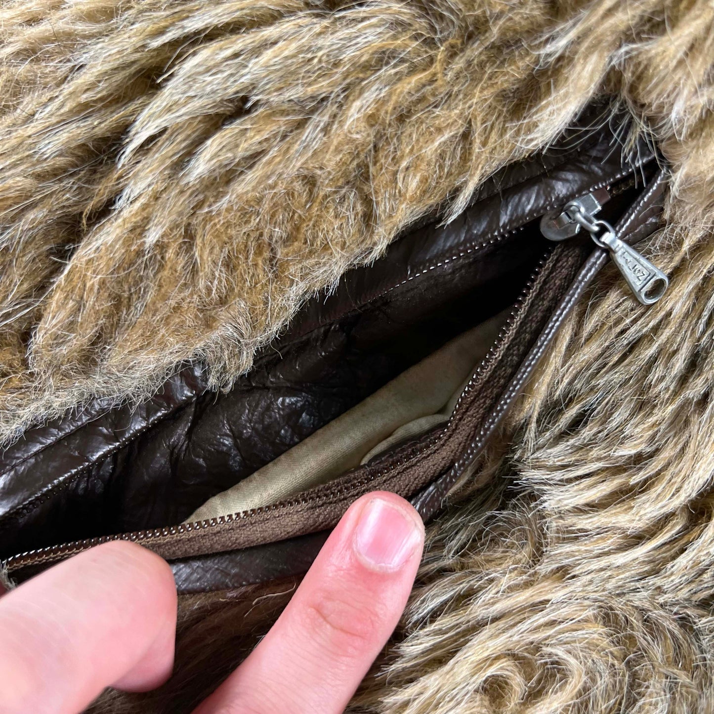 60s Fuzzy Chewbacca Jacket- S