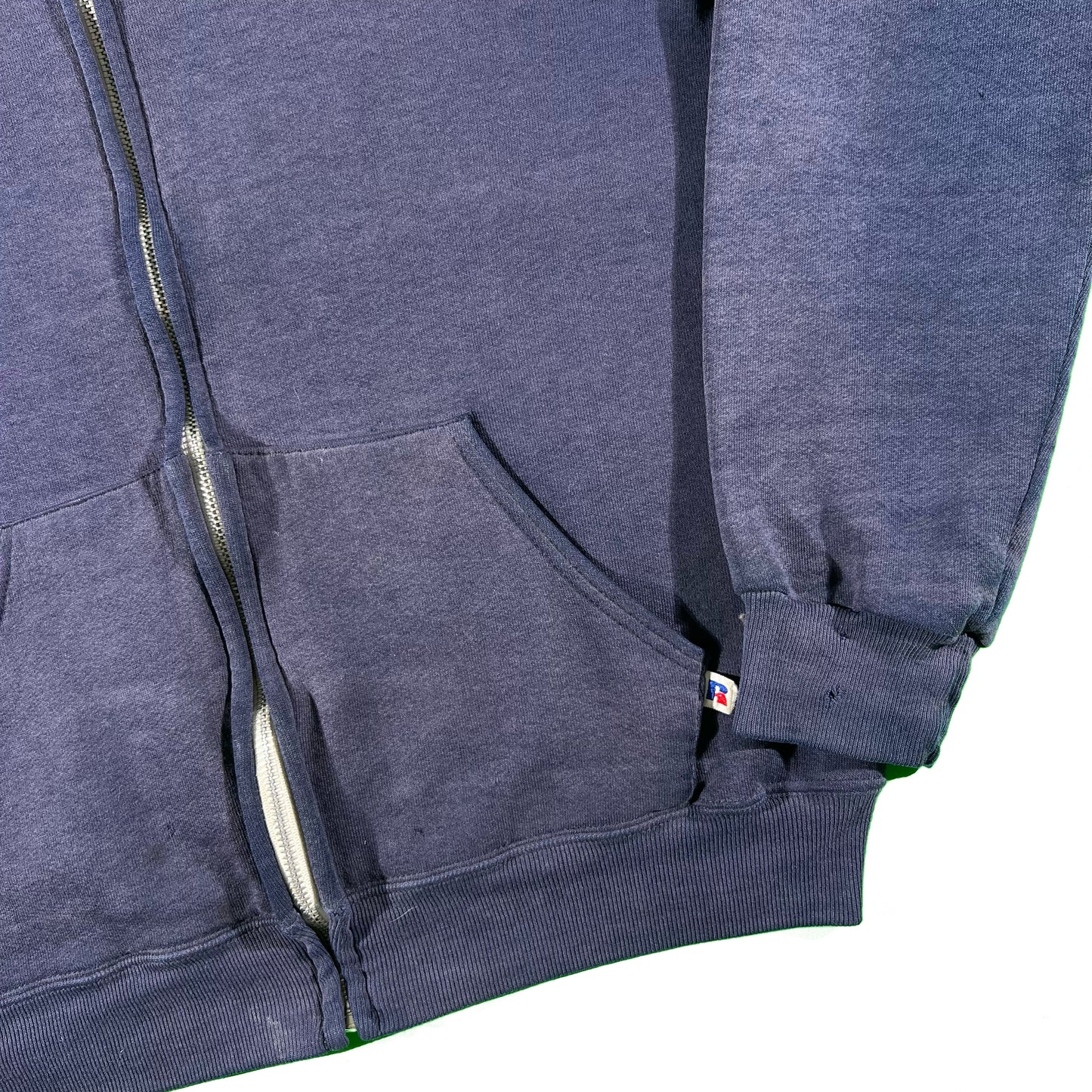 80s Sun Faded Russell Zip Up Hoodie- M