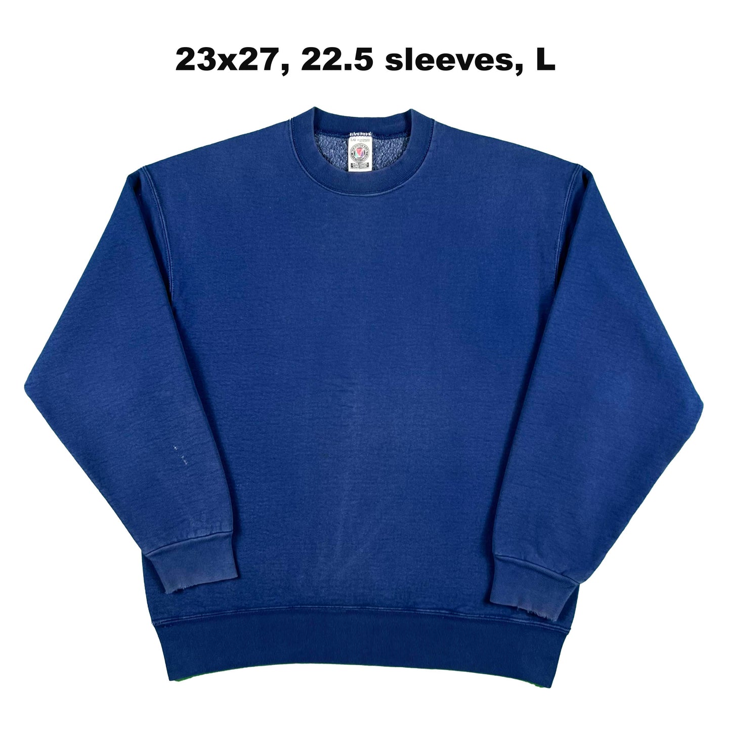 90s Super Heavyweight Blank Blue Sweatshirts- SELECT SWEAT