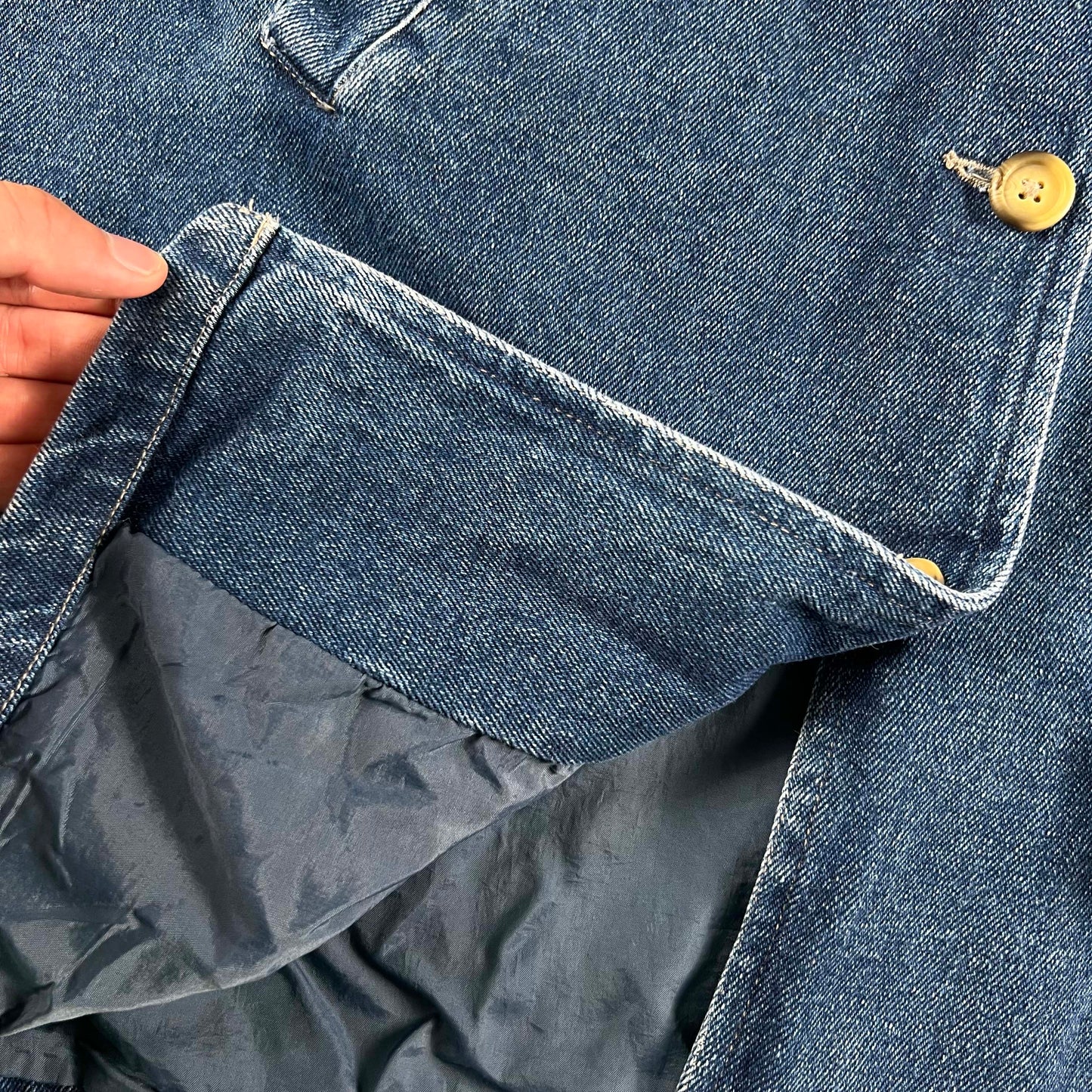 90s Cherokee Dark Wash Denim Barn Coat- L/XL
