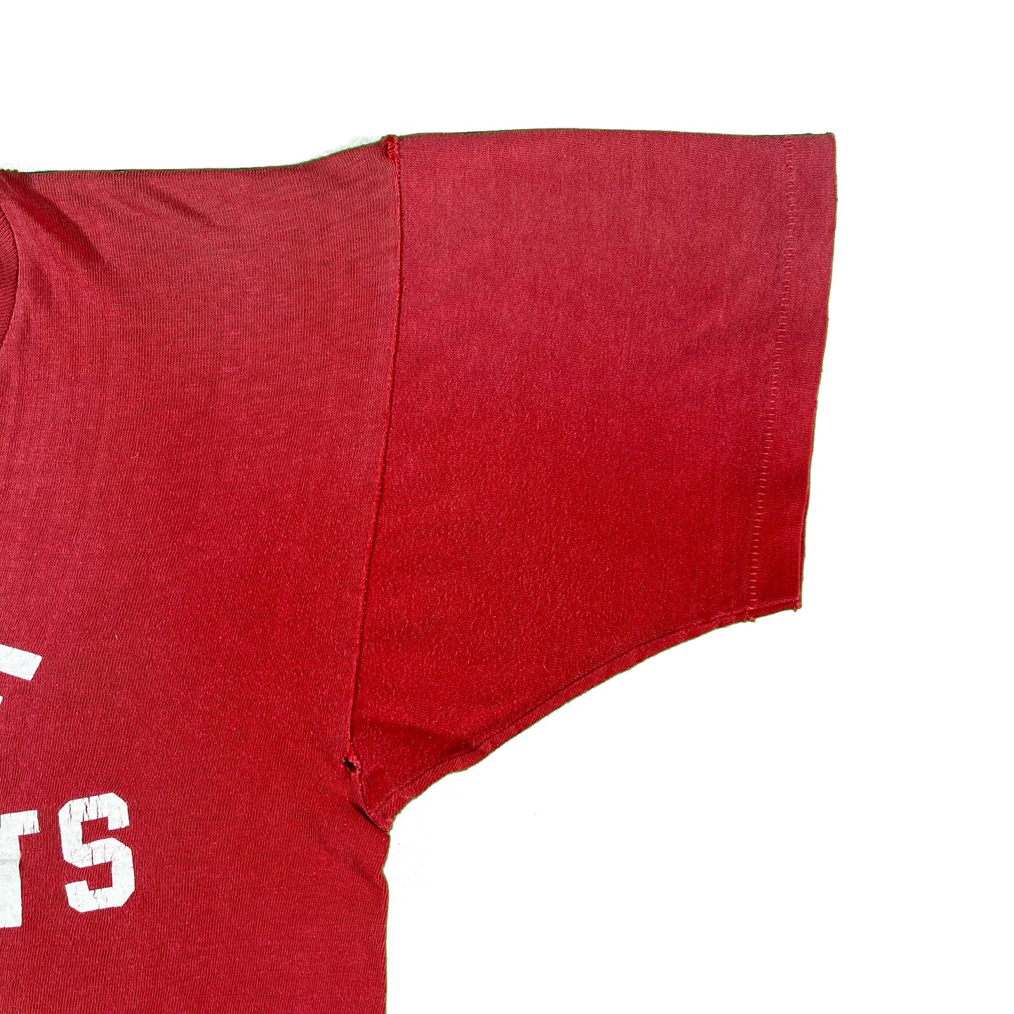 60s Sun Faded Red Champion Running Man Tee- S
