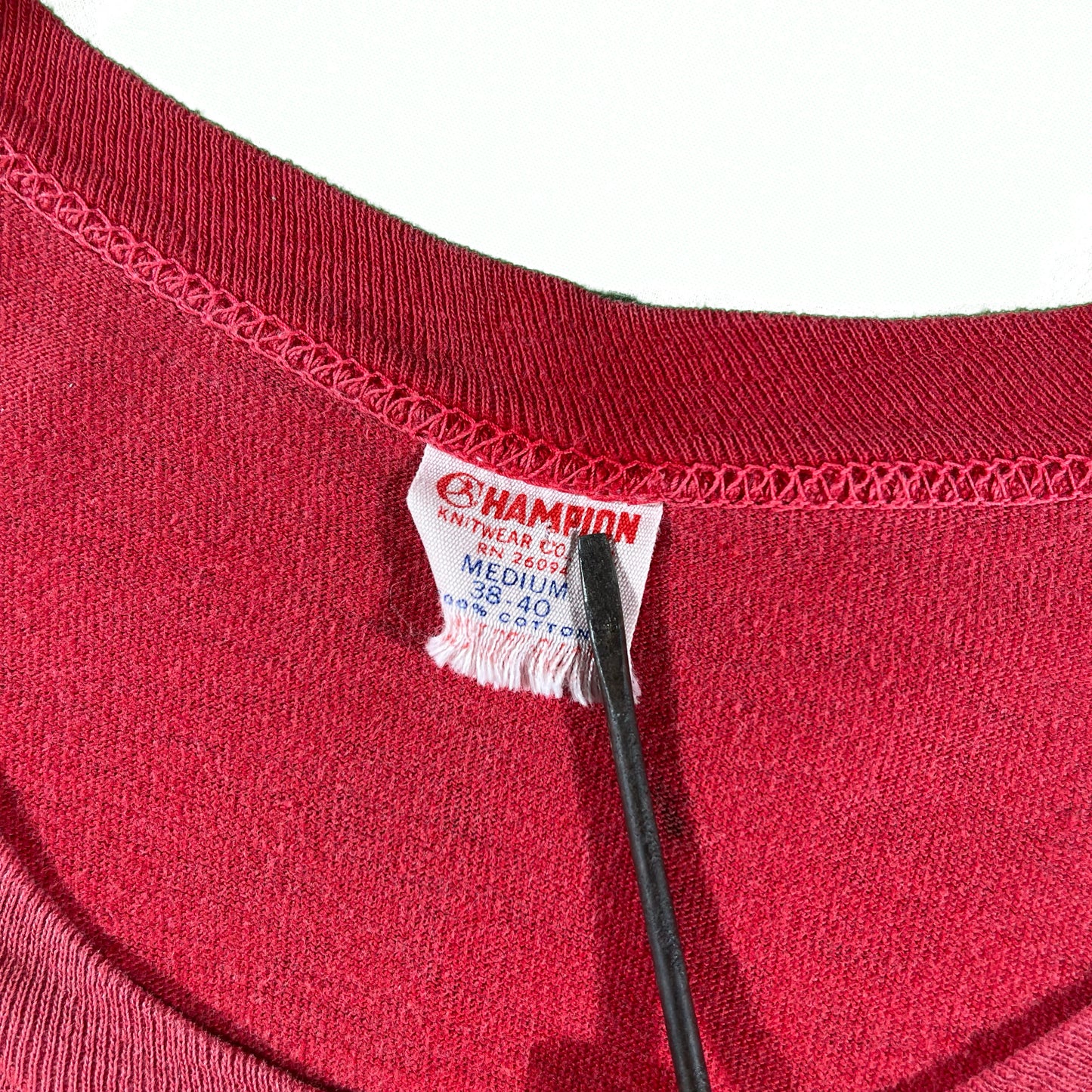 60s Sun Faded Red Champion Running Man Tee- S