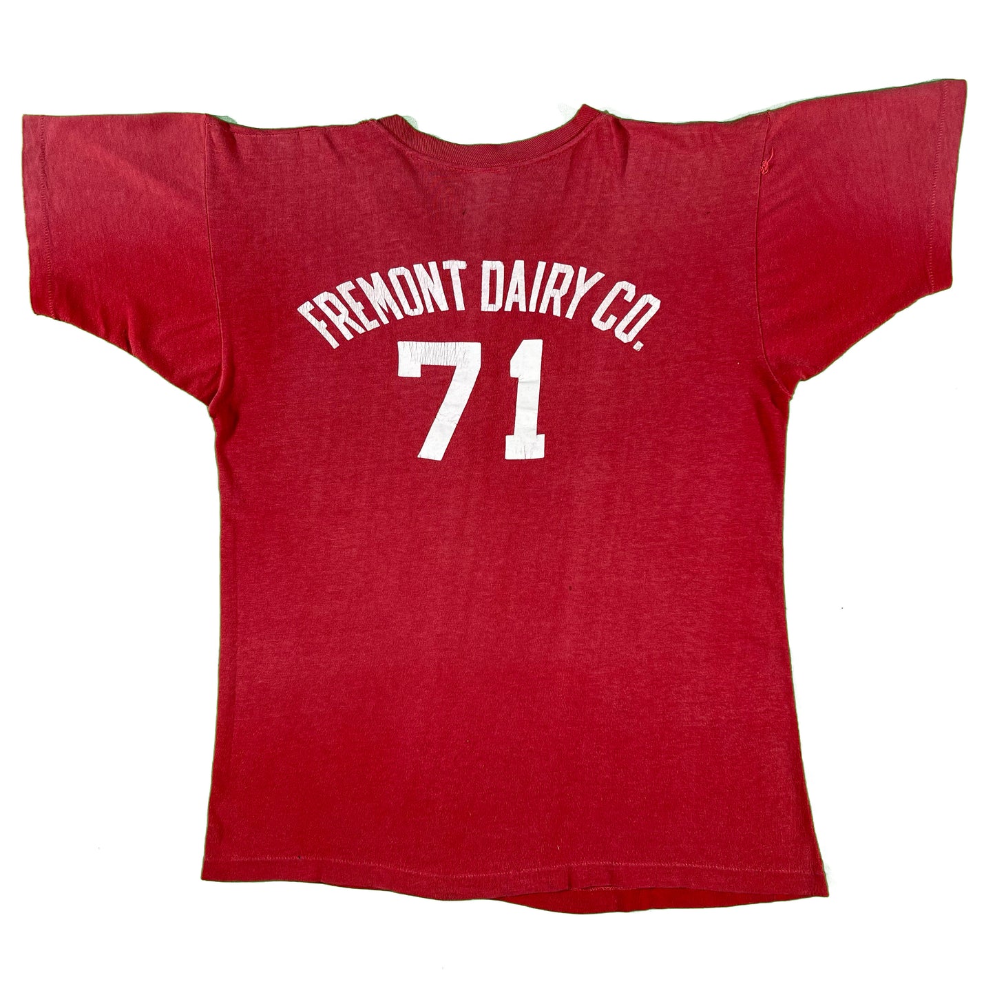 60s Sun Faded Red Champion Running Man Tee- S