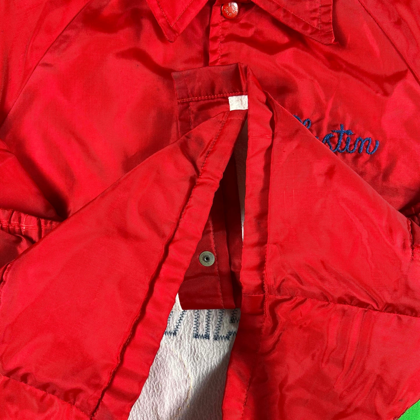 80s Patched Brooklyn Park Baseball Jacket- XS