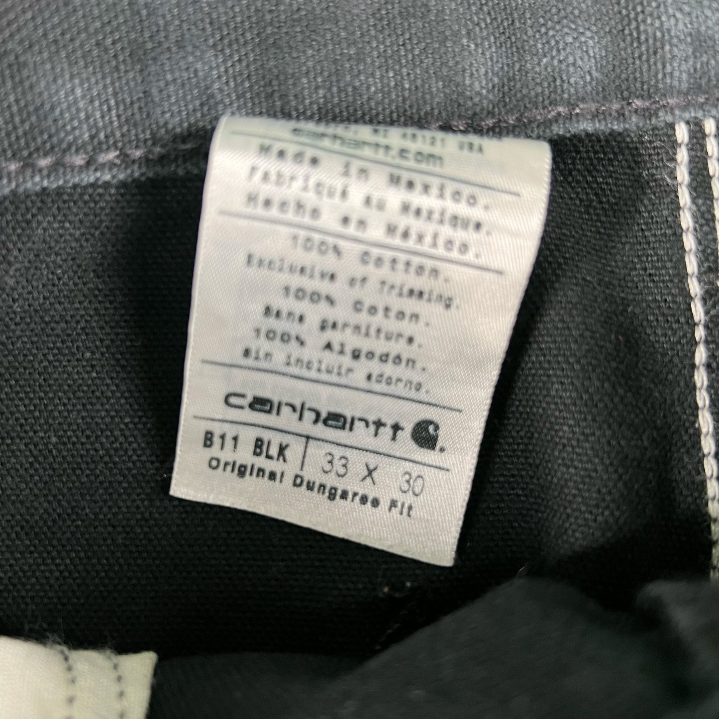 00s Carhartt Black Carpenter Pants- 31x29
