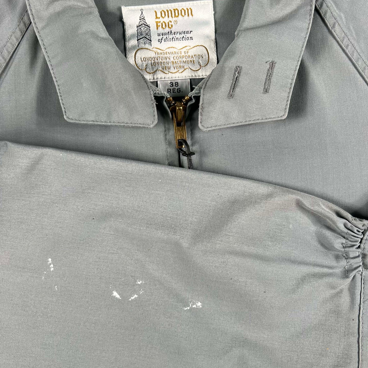70s Grey London Fog Harrington Jacket- M