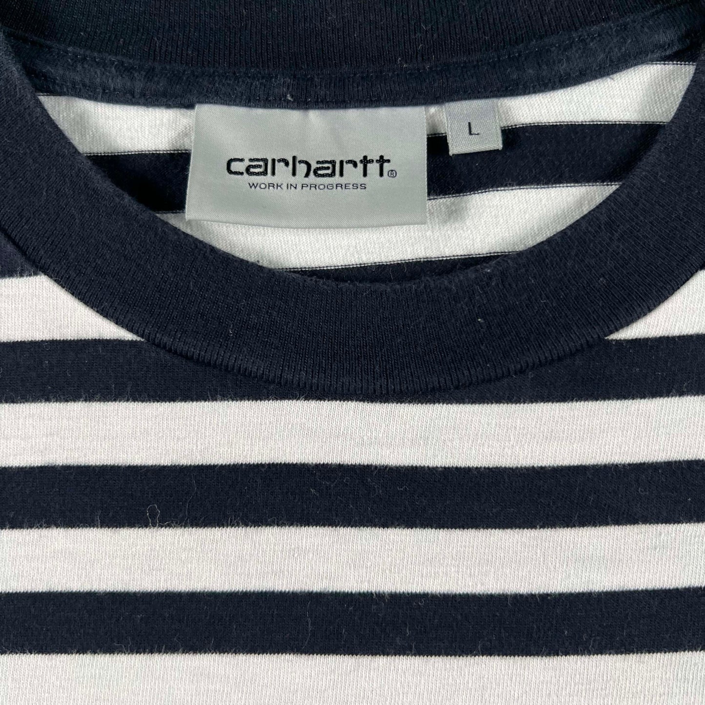 Carhartt Work in Progress Striped Long Sleeve Tee- L