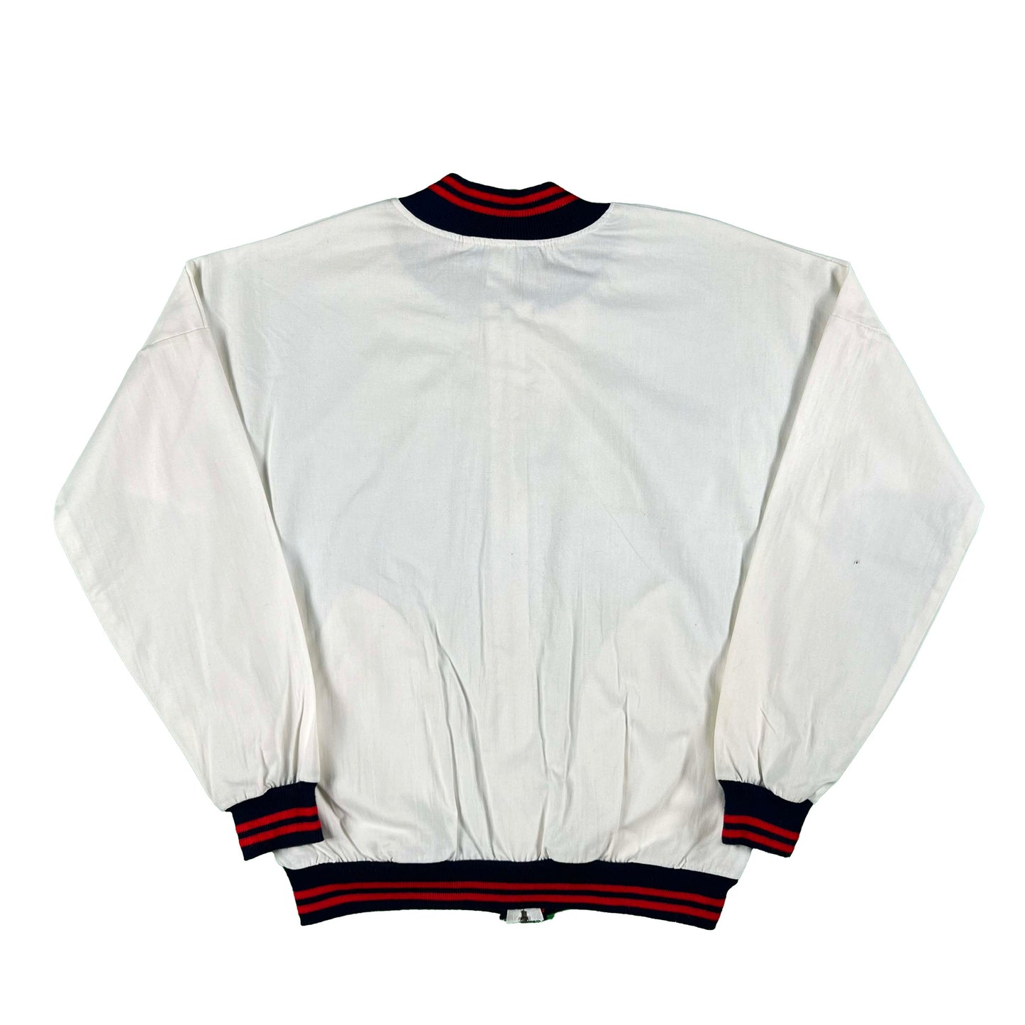 80s Boca Sport Dead Stock White Jacket- M