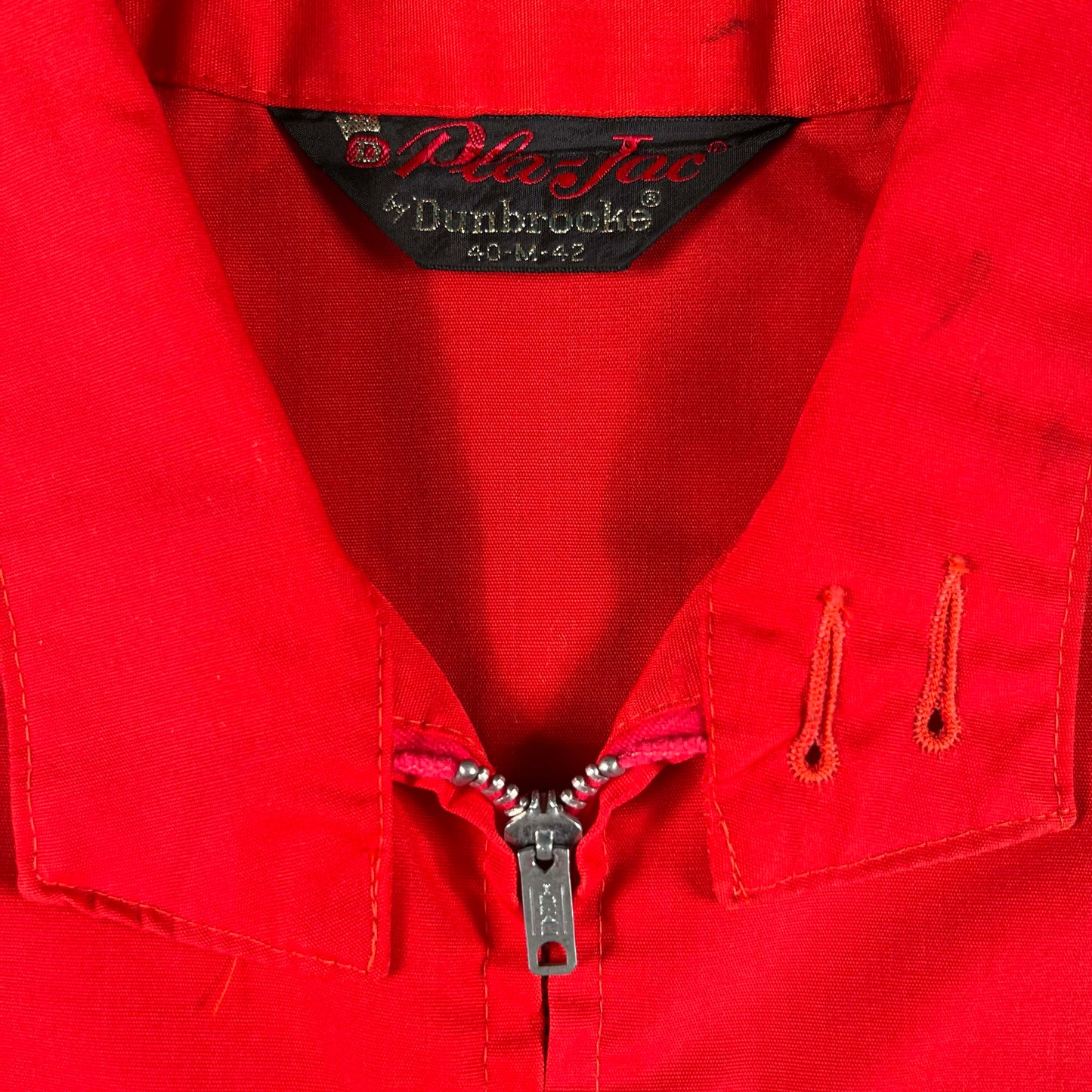 60s 'Tom' Boxy Red Harrington Jacket- M