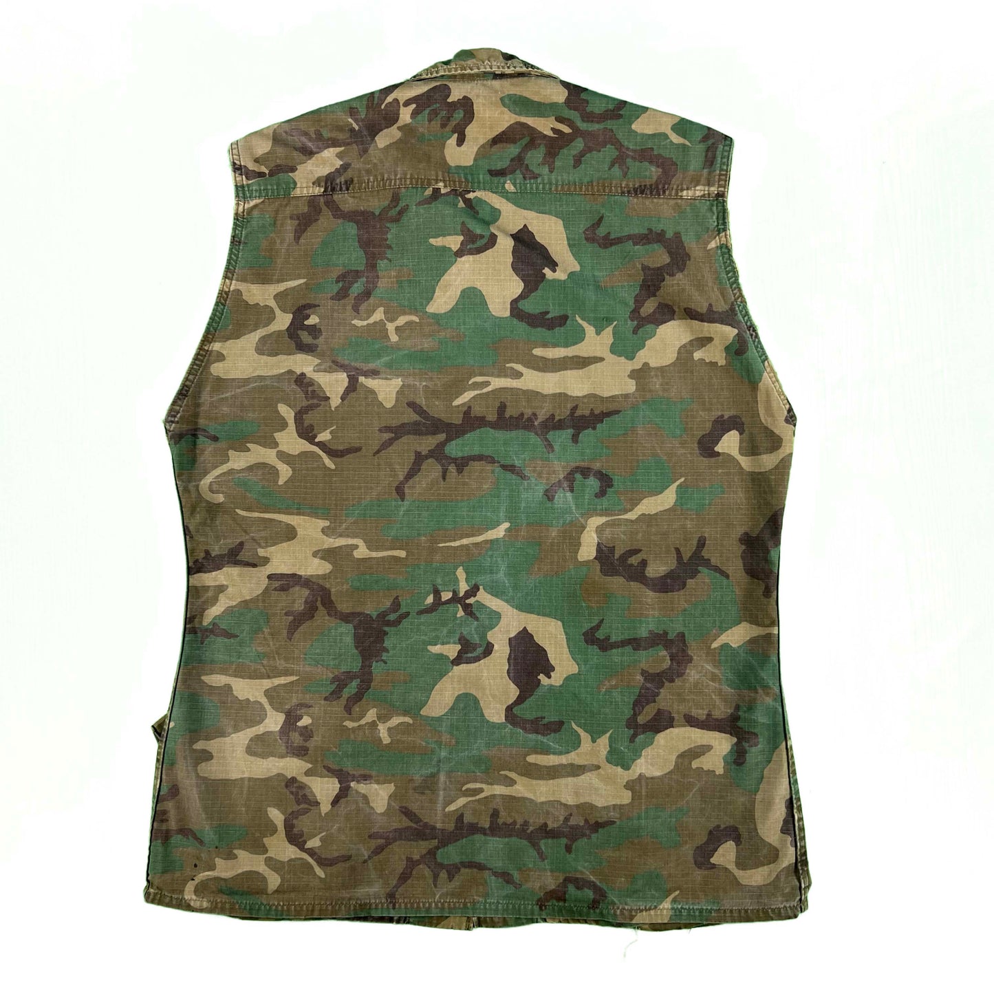 70s USMC Stenciled Jungle Camo Vest & Top- JUST TOP LEFT