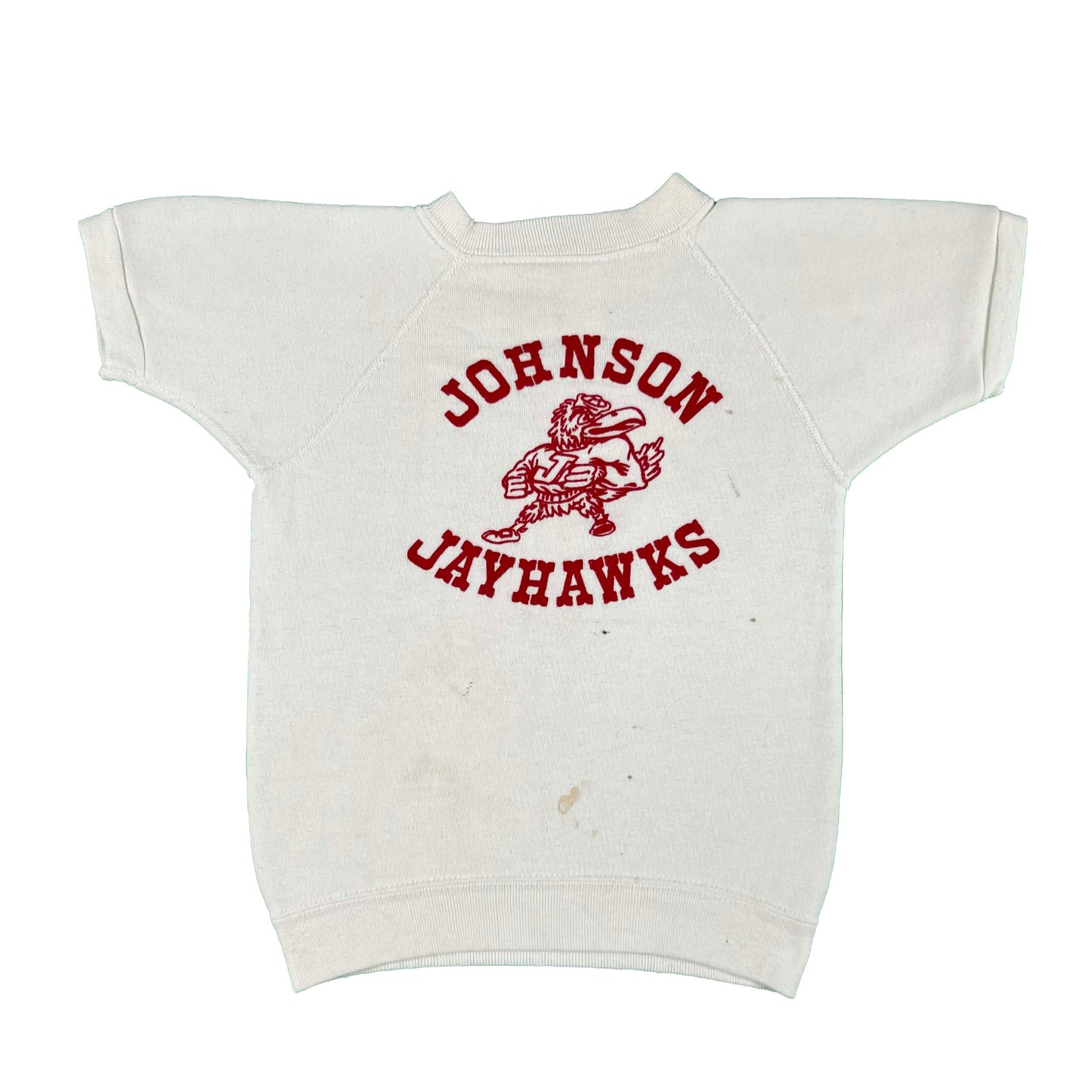50s Flocked Jayhawks S/S Sweatshirt- XXS
