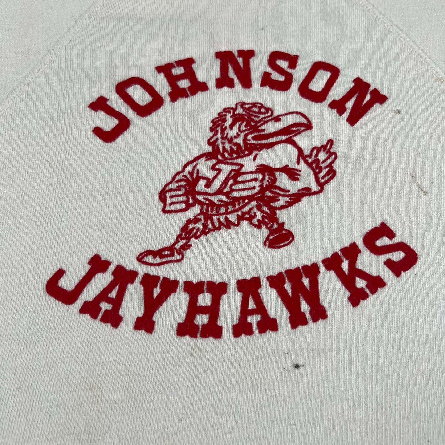 50s Flocked Jayhawks S/S Sweatshirt- XXS