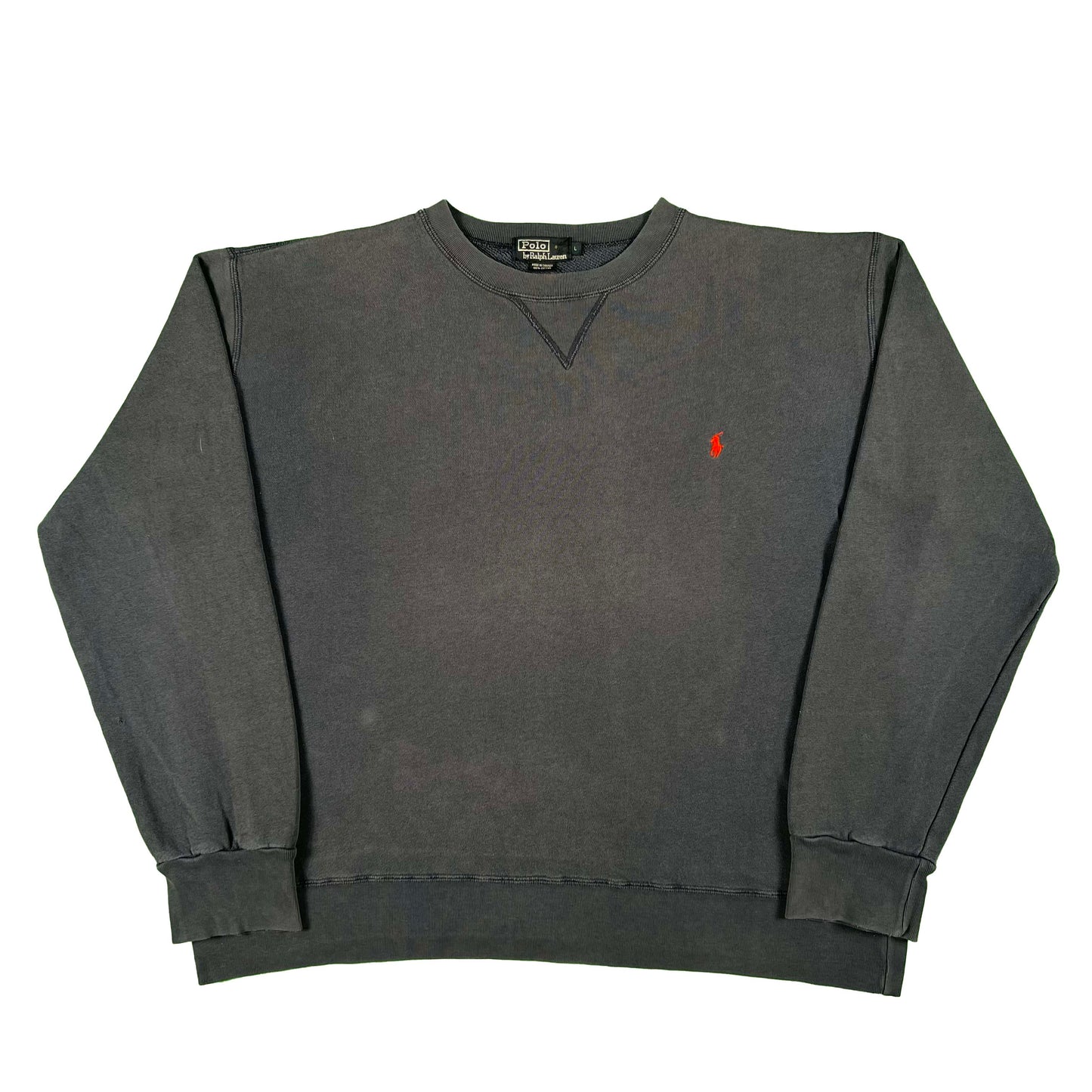 90s Sun Faded Navy Polo RL Sweatshirt- XL