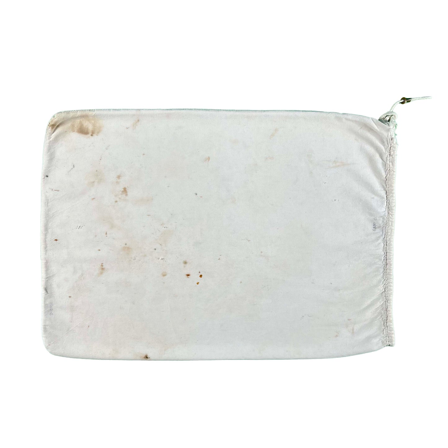 50s Stenciled White Laundry Bag