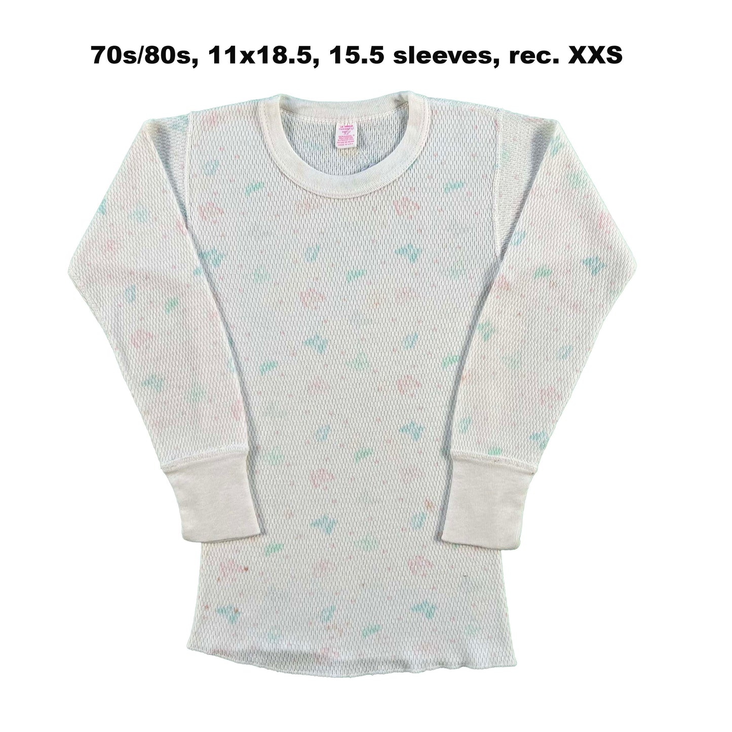 Vintage Floral Waffle Knit Thermals- SELECT SHIRT