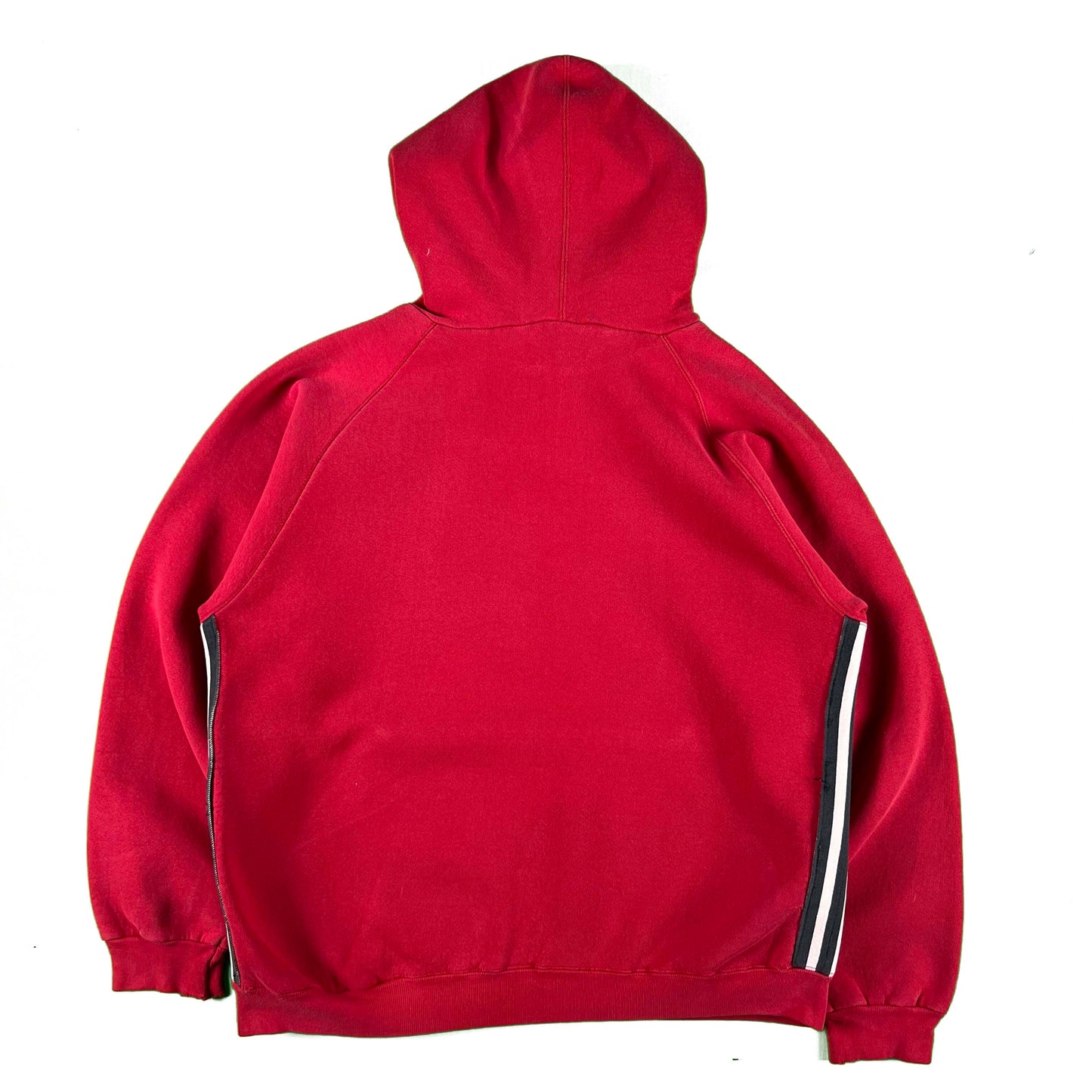 90s Adidas Red Hoodie- M