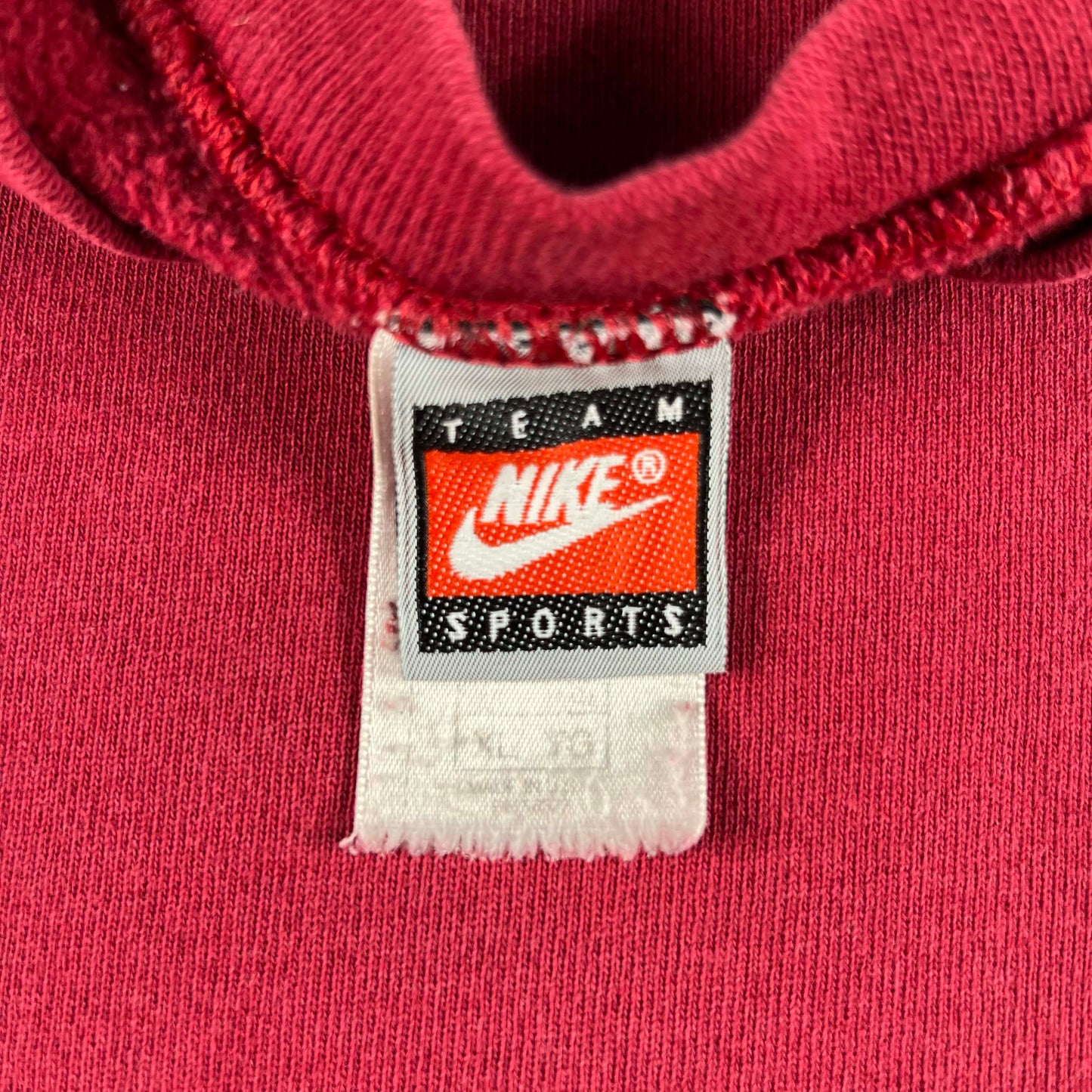 90s Nike Blank Burgundy Red Boxy Sweatshirt- XL