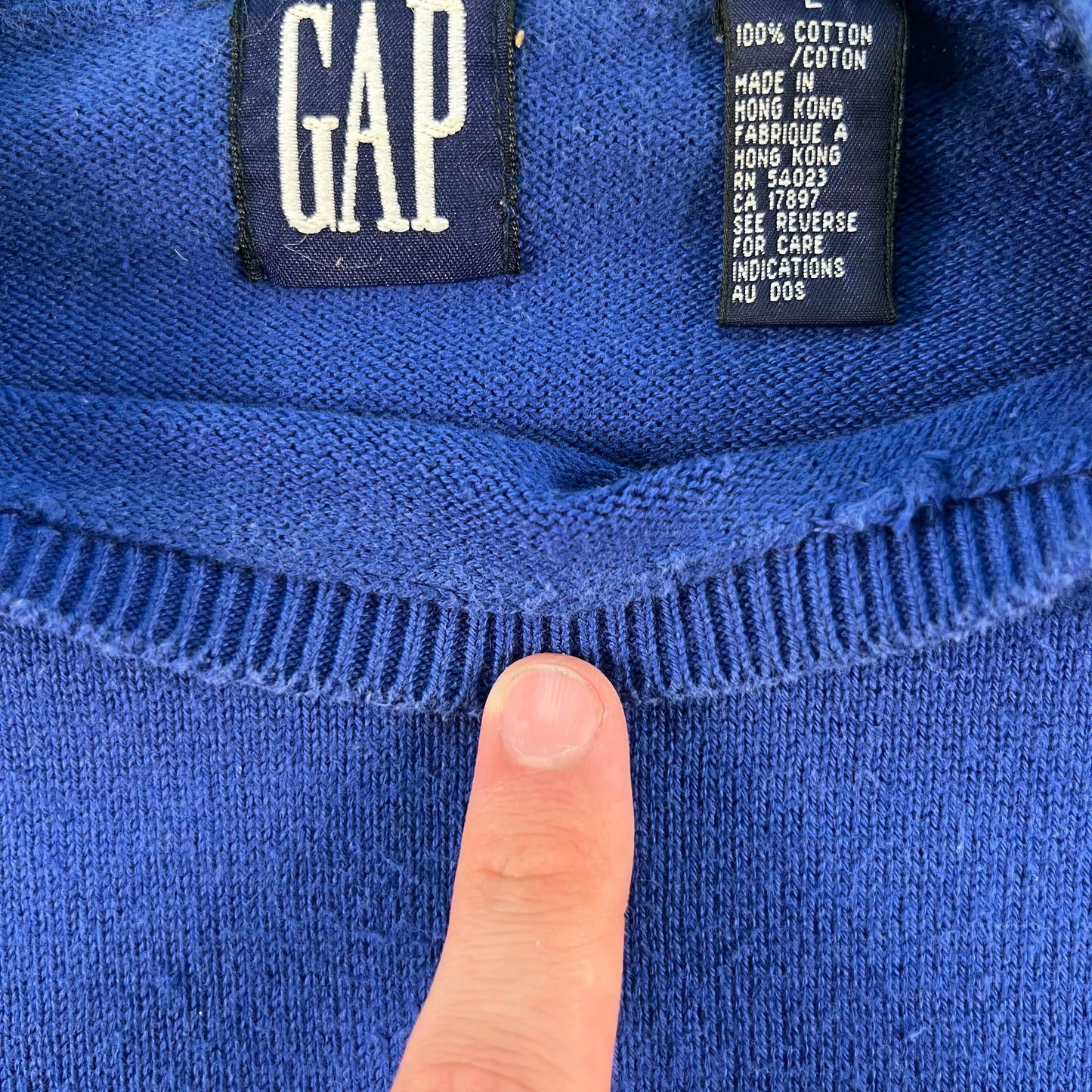 90s Gap Pocket Sweater- L
