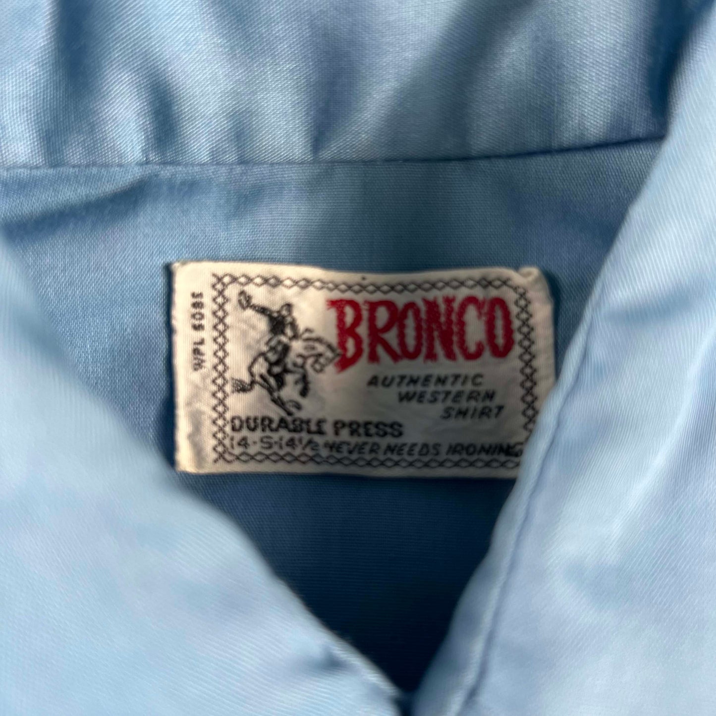 60s Bronco Floral Chambray Shirt- S