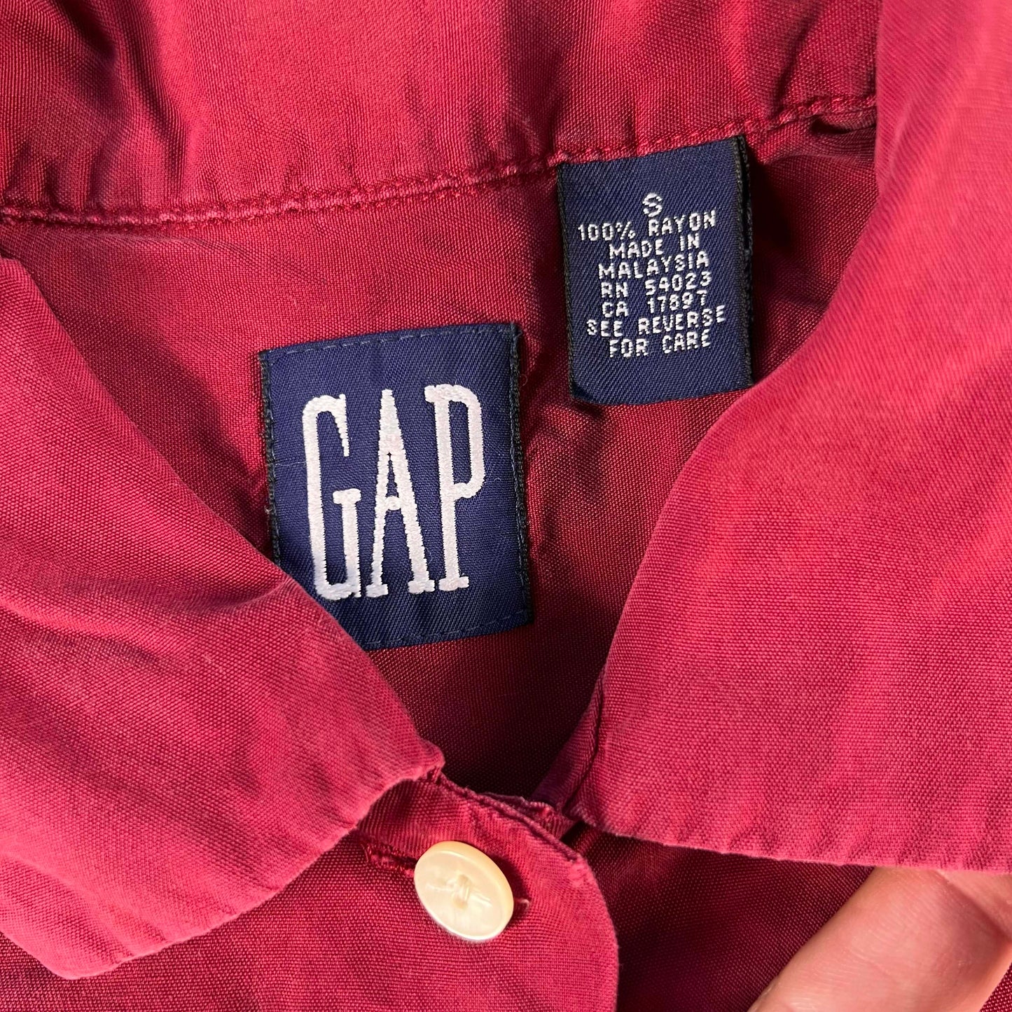 90s Gap Rayon Shirt- S