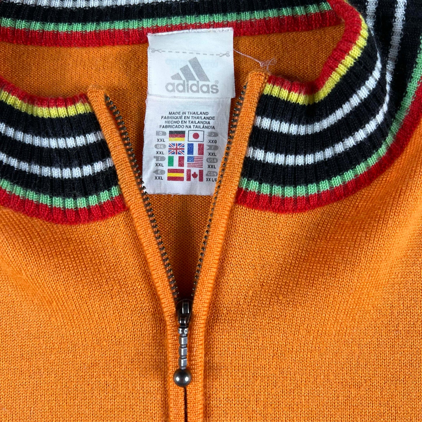 90s Adidas Knit Cycling Jersey- L