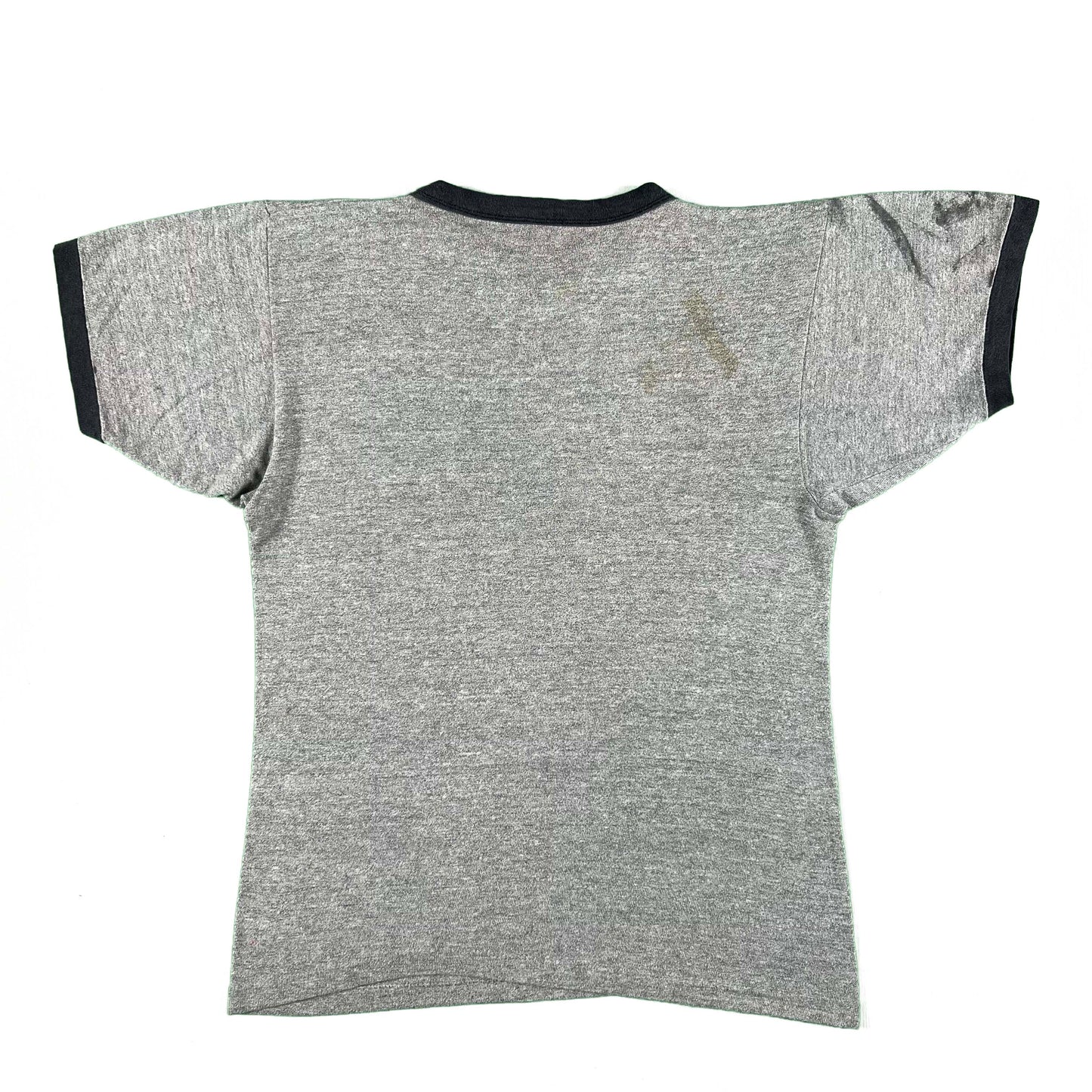 70s Champion Blue Bar Rayon Blend Ringer Tee- M