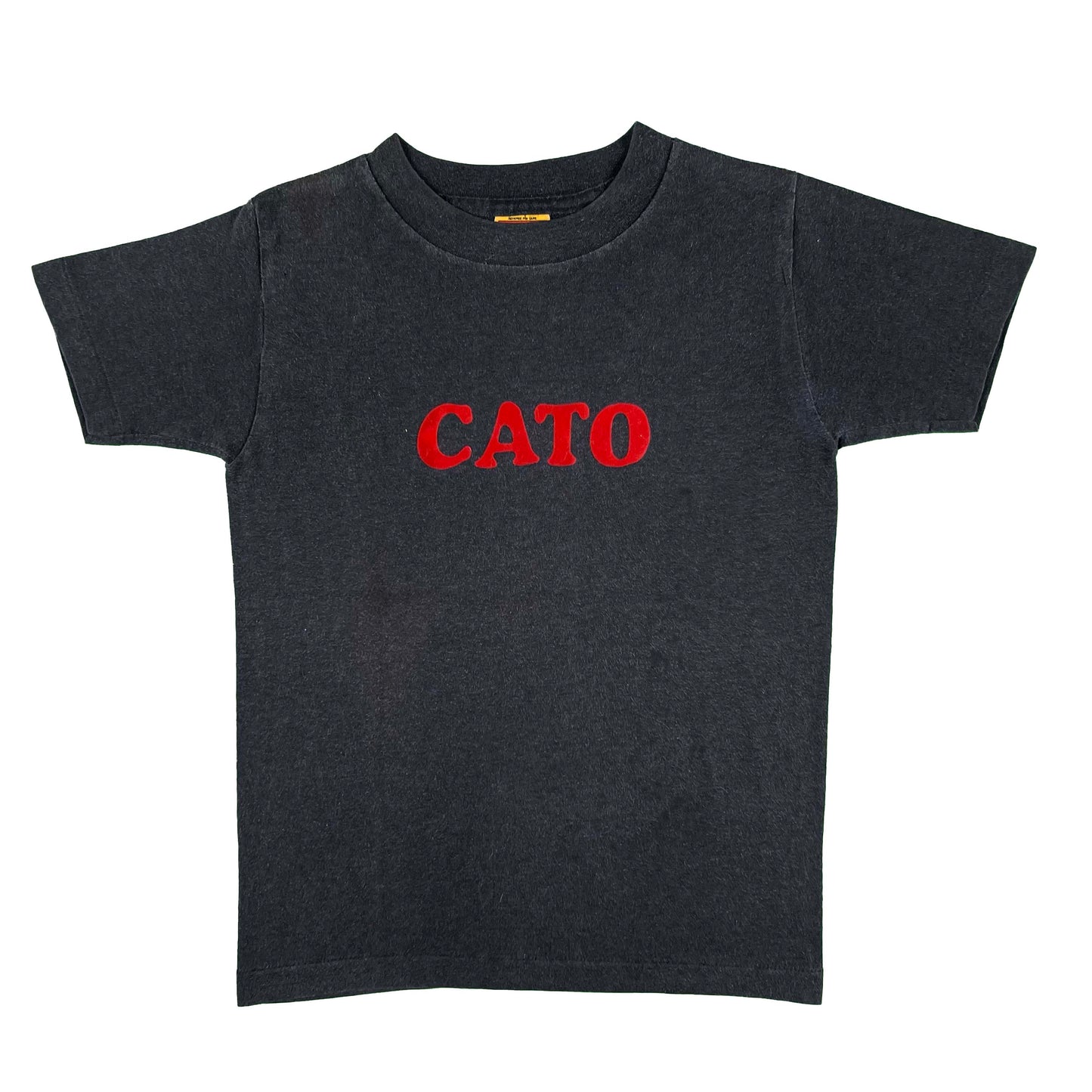 70s Black 'Cato' Tee- XXS