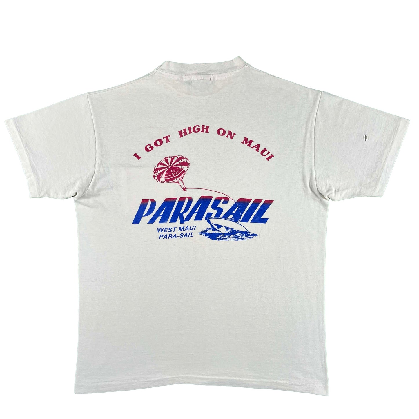 80s I Got High on Maui Pocket Tee- M