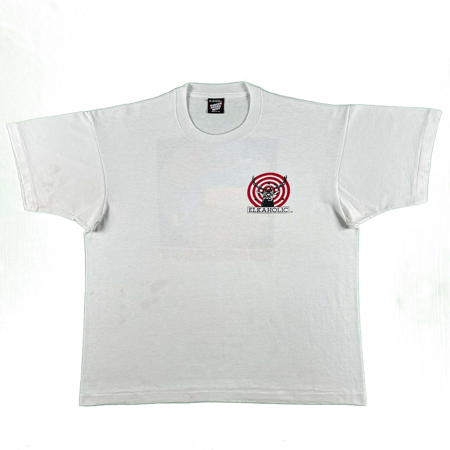 90s Elkaholic Crack Shot Tee- XL