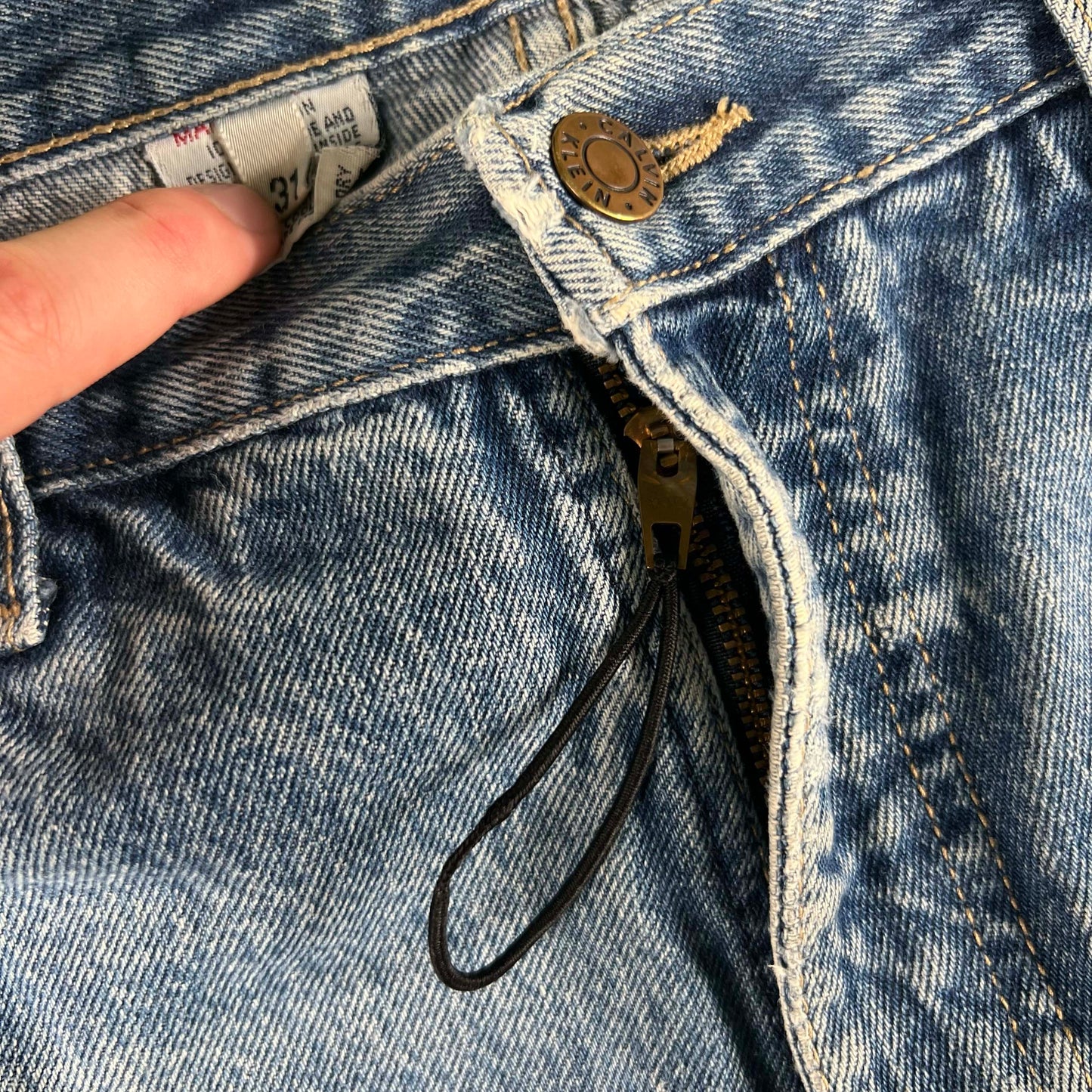 80s Calvin Klein Raw Hem Denim- 29x27