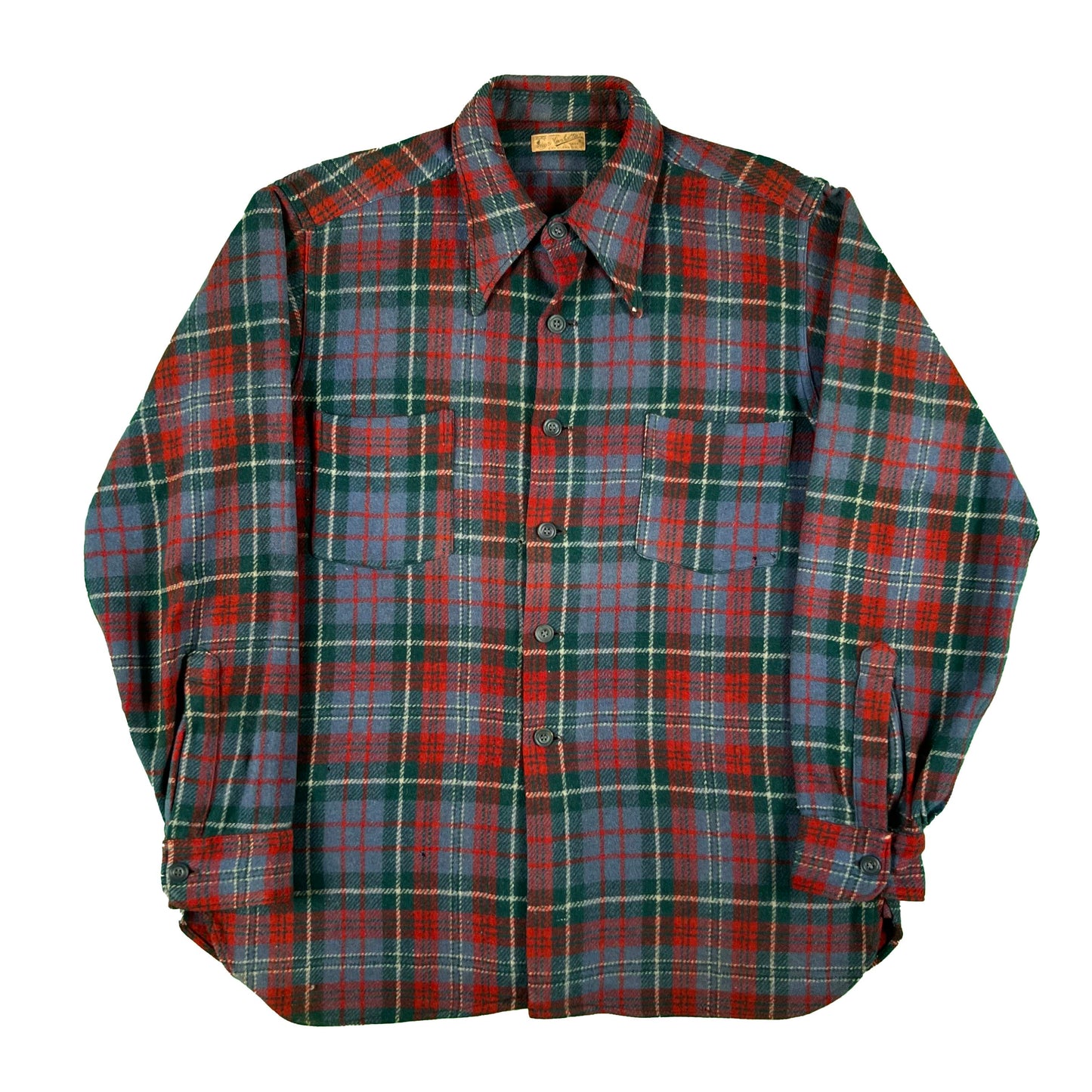 40s Manhatten Flannel Shirt- M