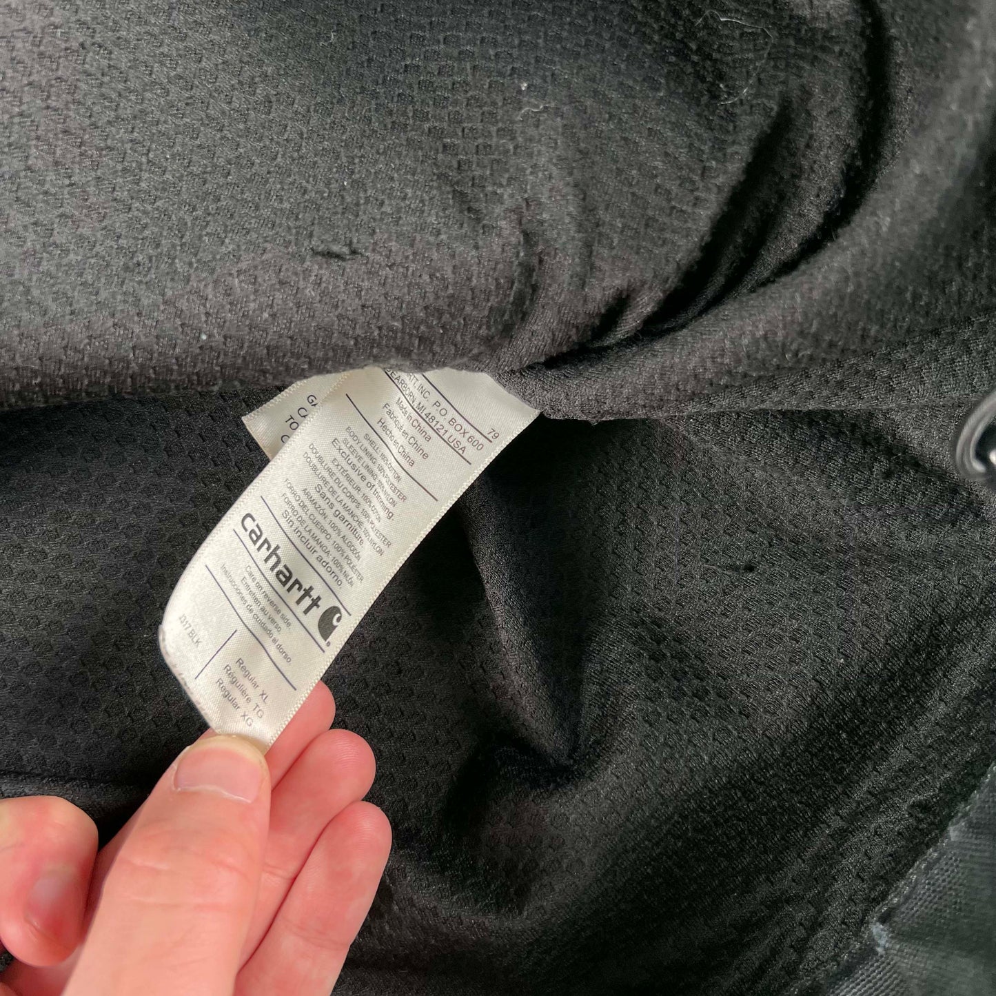 Carhartt Light Canvas Hooded Work Jacket- XL