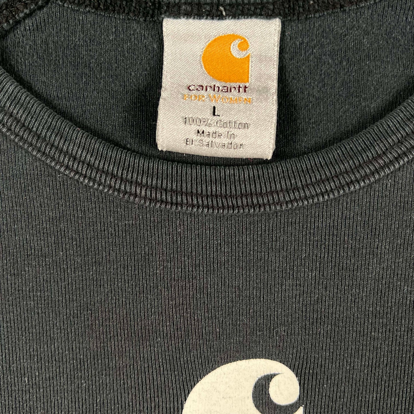 Carhartt Black Long Sleeve Cotton Tee- S