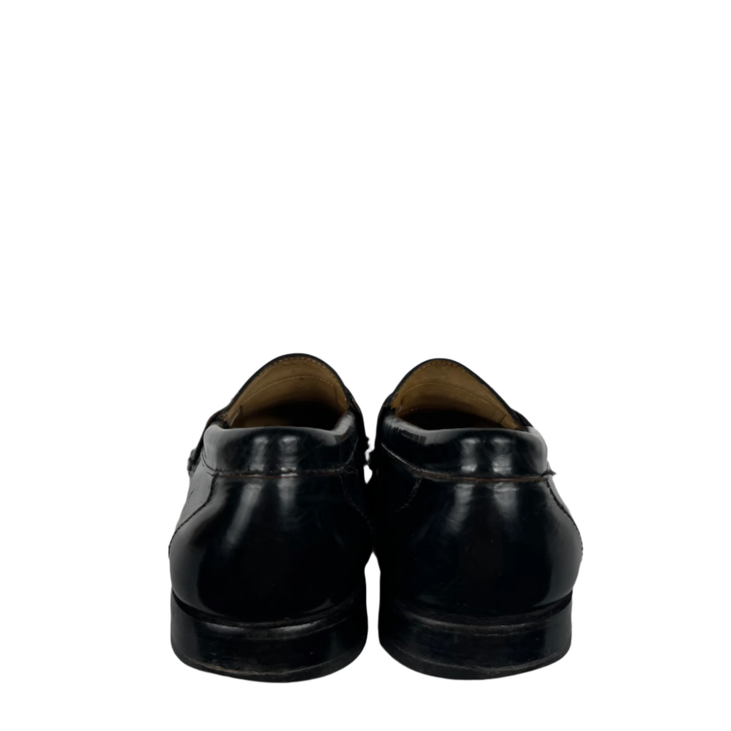 90s G.H. Bass Black Leather Tassel Loafers- M's 10, W's 11.5
