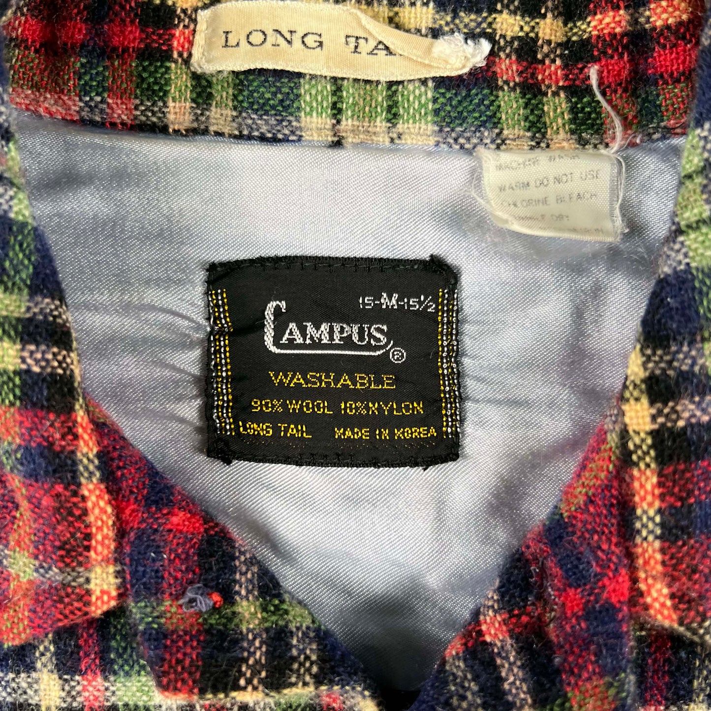 40s/60s Campus Flannel and Patched Hunting Vest Combo- M
