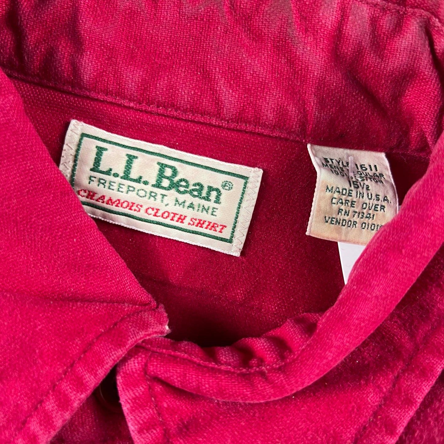 Vintage 100% Cotton L.L. Bean Chamois Shirts- SELECT SHIRT