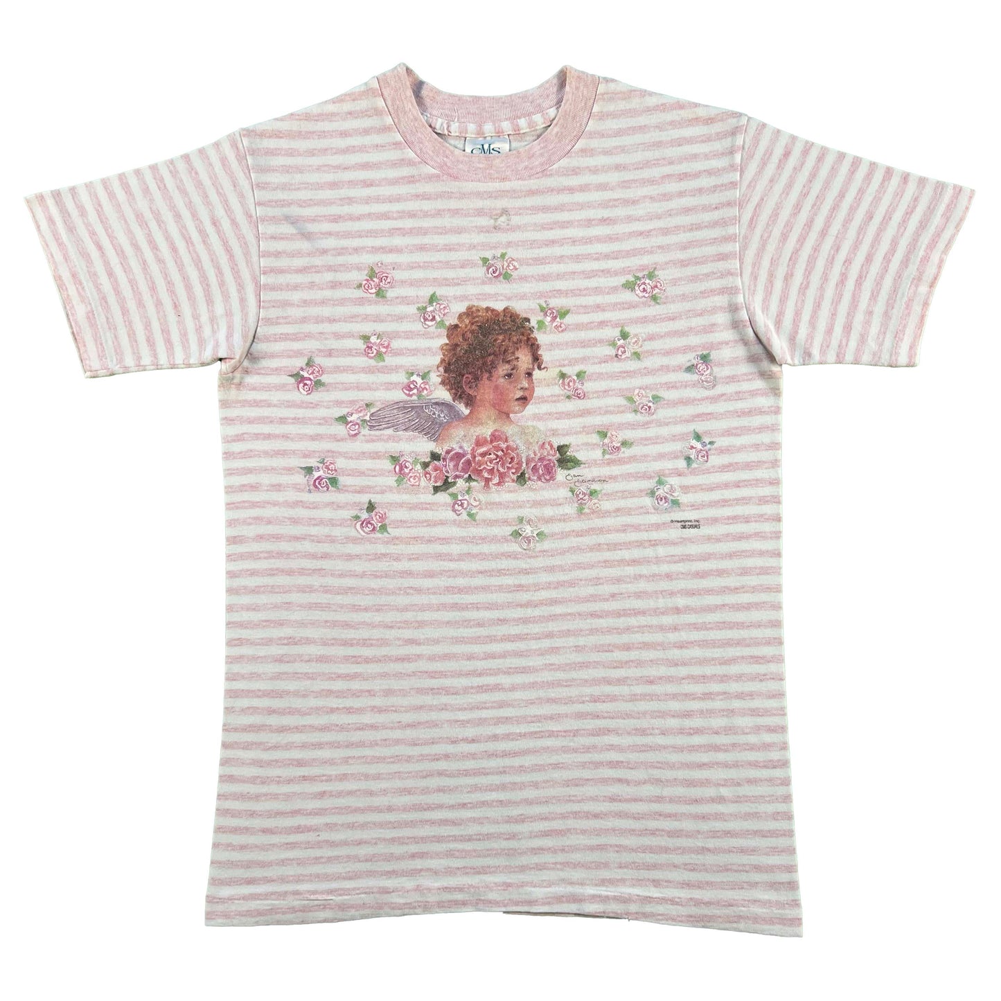 90s Striped Pink Teddy Bears, Angels, & Dogs Tees- SELECT SHIRT