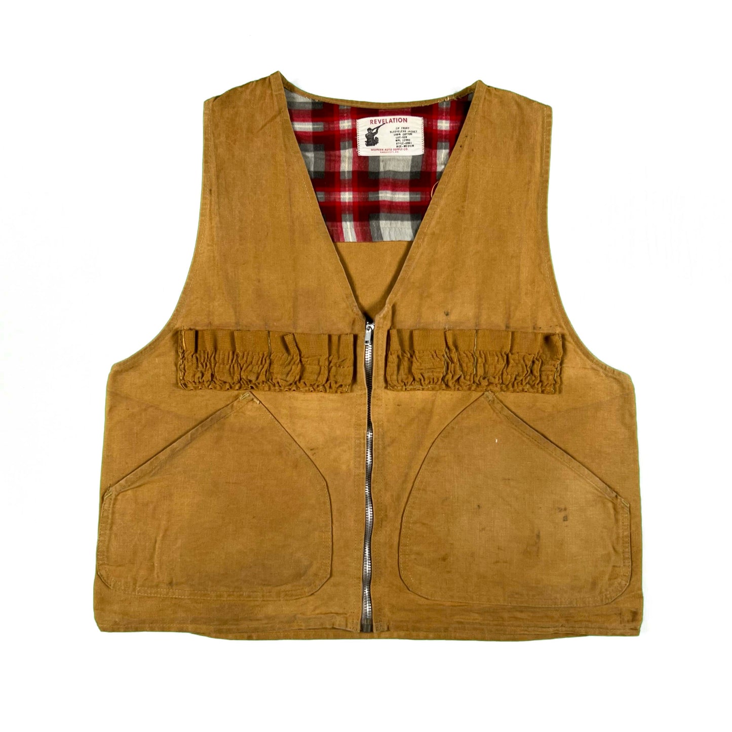 60s/70s Big Mac Flannel and Zip Hunting Vest Combo-