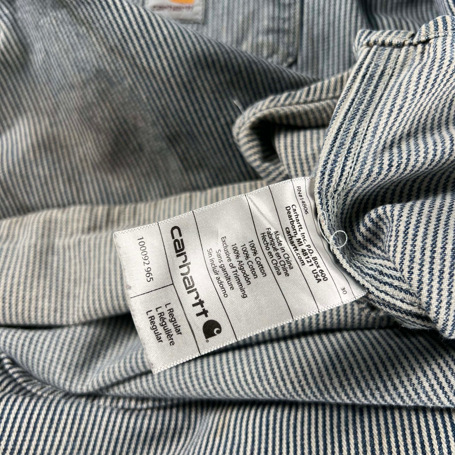 Carhartt Hickory Stripe Work Shirt- SELECT SHIRT