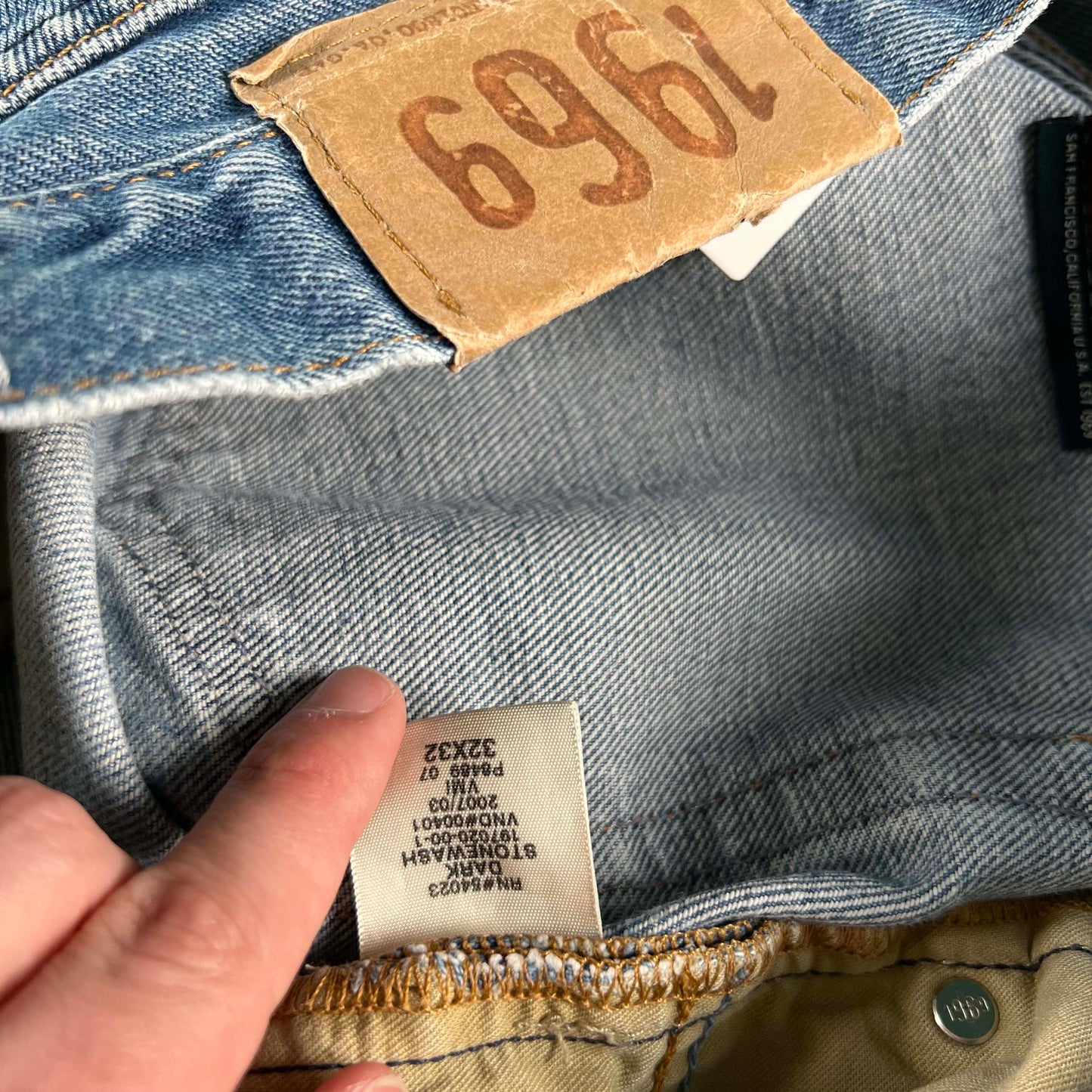 2007 Gap Repaired & Faded Denim- 32x31