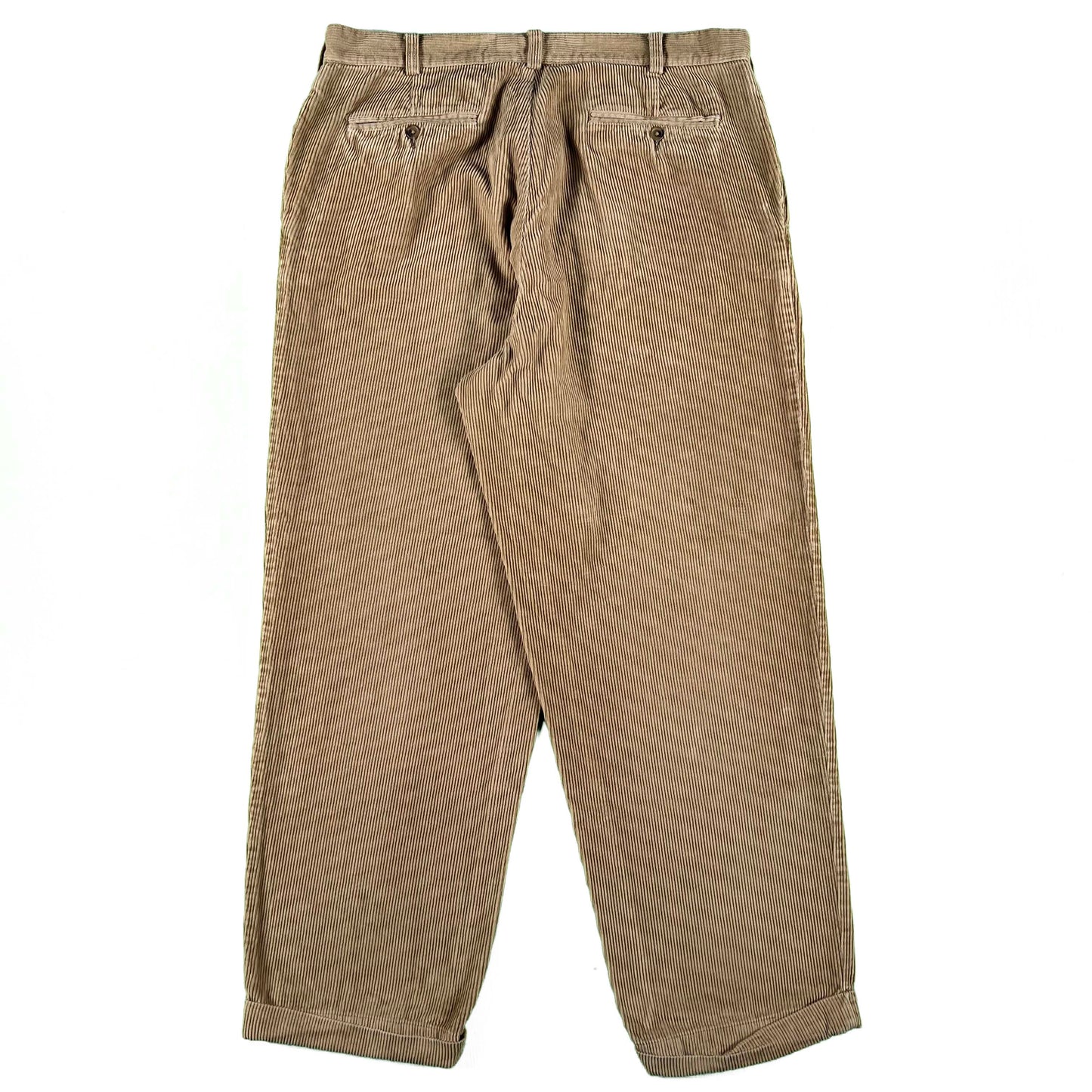 2002 Old Navy Faded Tan Corduroy Pants- 38x29.5