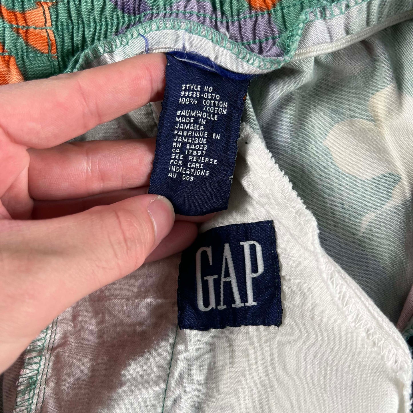 90s Gap Cotton Floral Shorts- 31x8