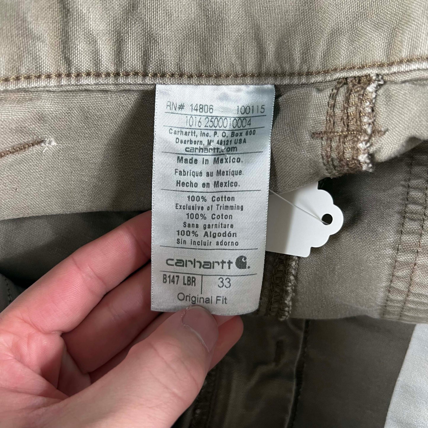 Carhartt Canvas Carpenter Shorts- SELECT PAIR