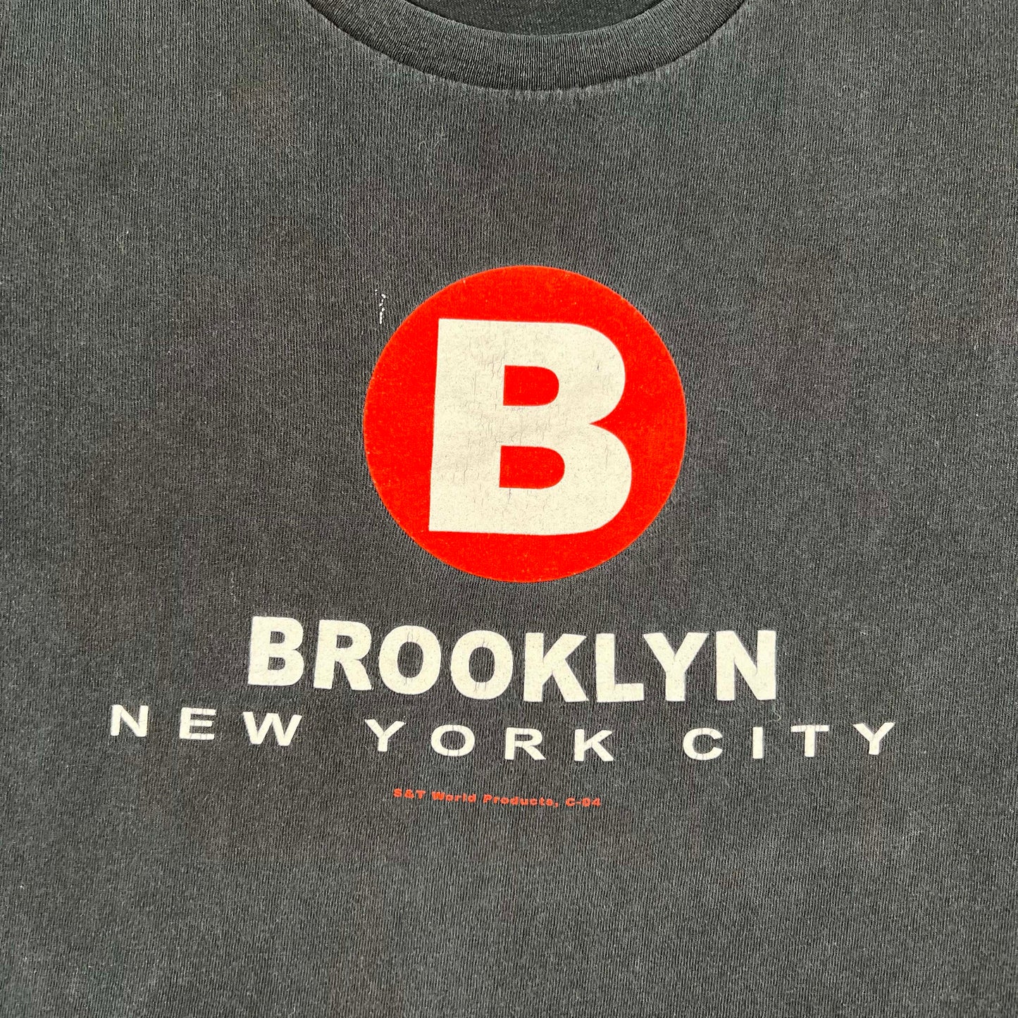 00s Sun Faded Black Brooklyn Tee- XL
