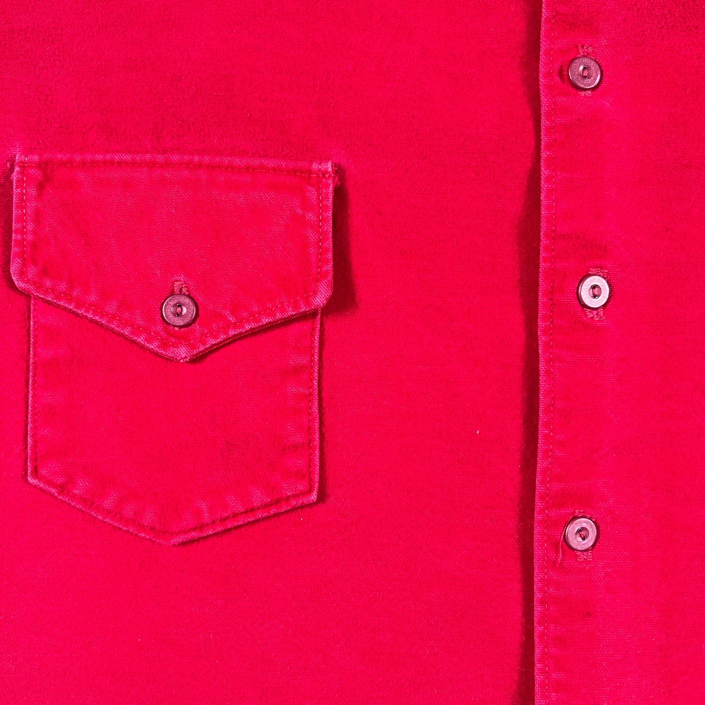 70s Cropped & Chopped Chamois Shirt- XL